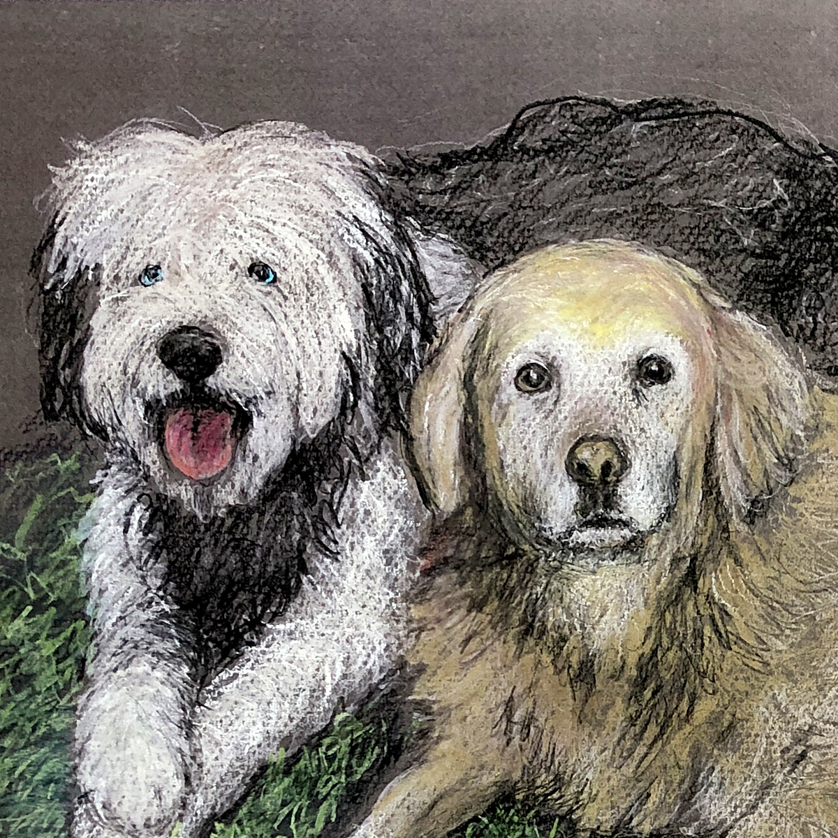 MOLLY + FINN - Pastel Drawing