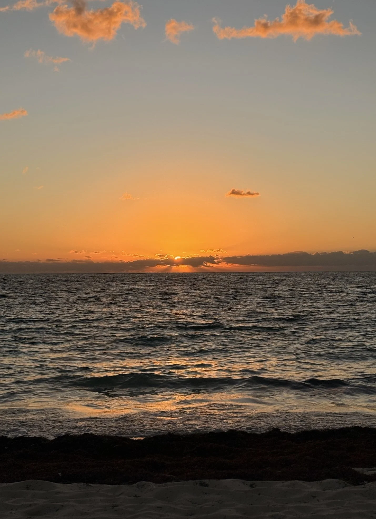 Sunset over Puerto Morelos, Mexico Yoga Retreat 2027