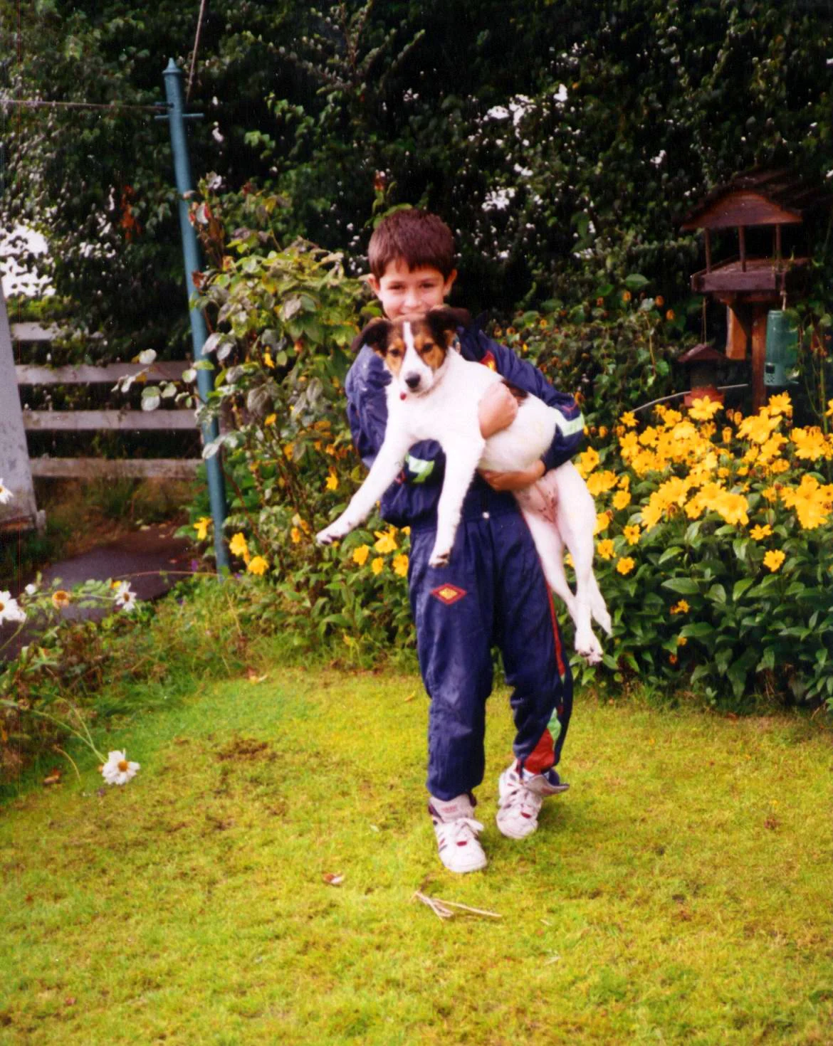 Myself and my old dog.