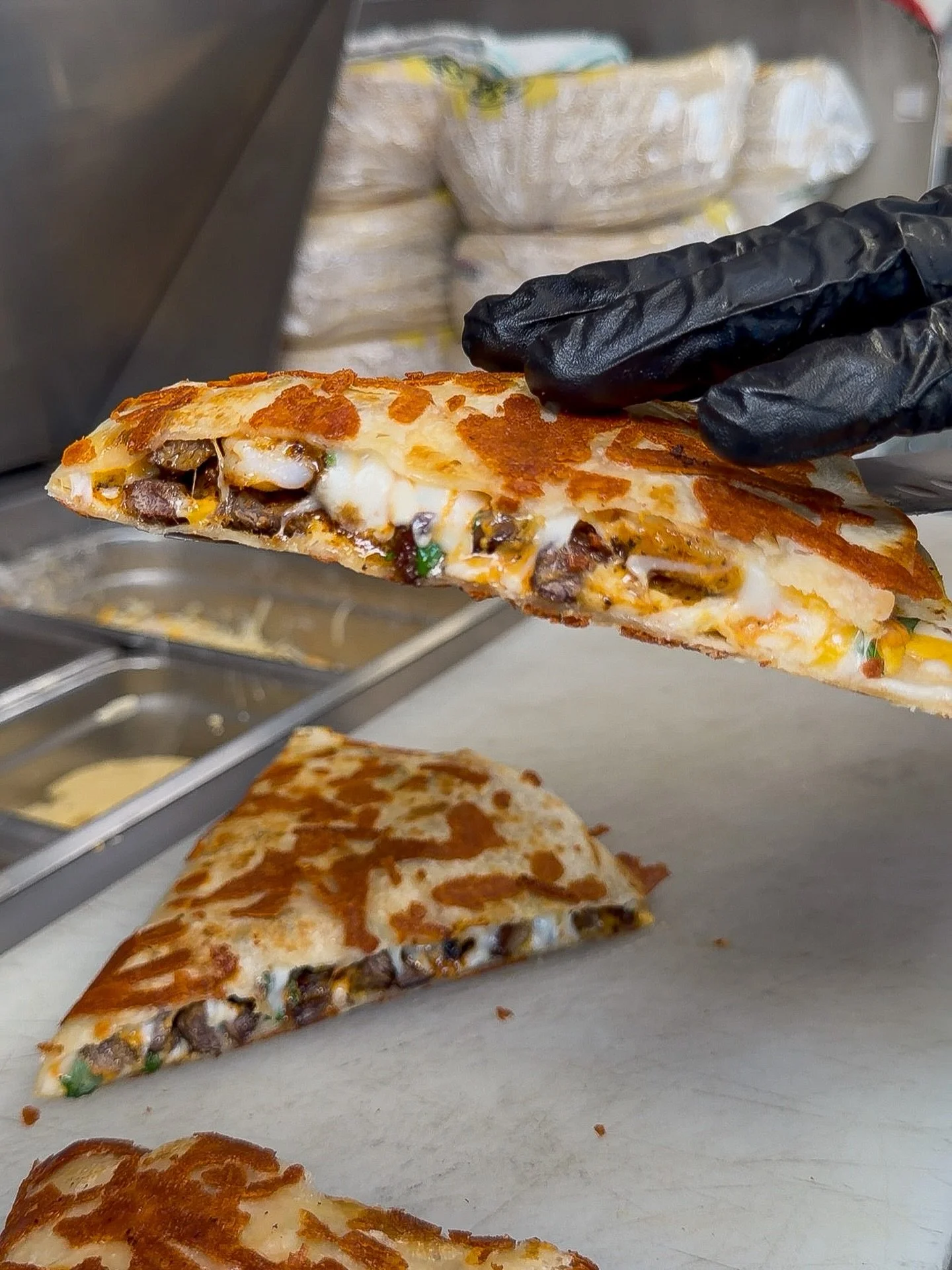 If your Quesadilla doesn&rsquo;t look like this, you ordered from the wrong place&hellip;

Cheese Crusted, Filled with 4 Cheeses, Chipotle Crema and your choice of protein for the perfect bite, every bite. 

Next stop:
Thursday, Jan 8
📍 @everywhereb