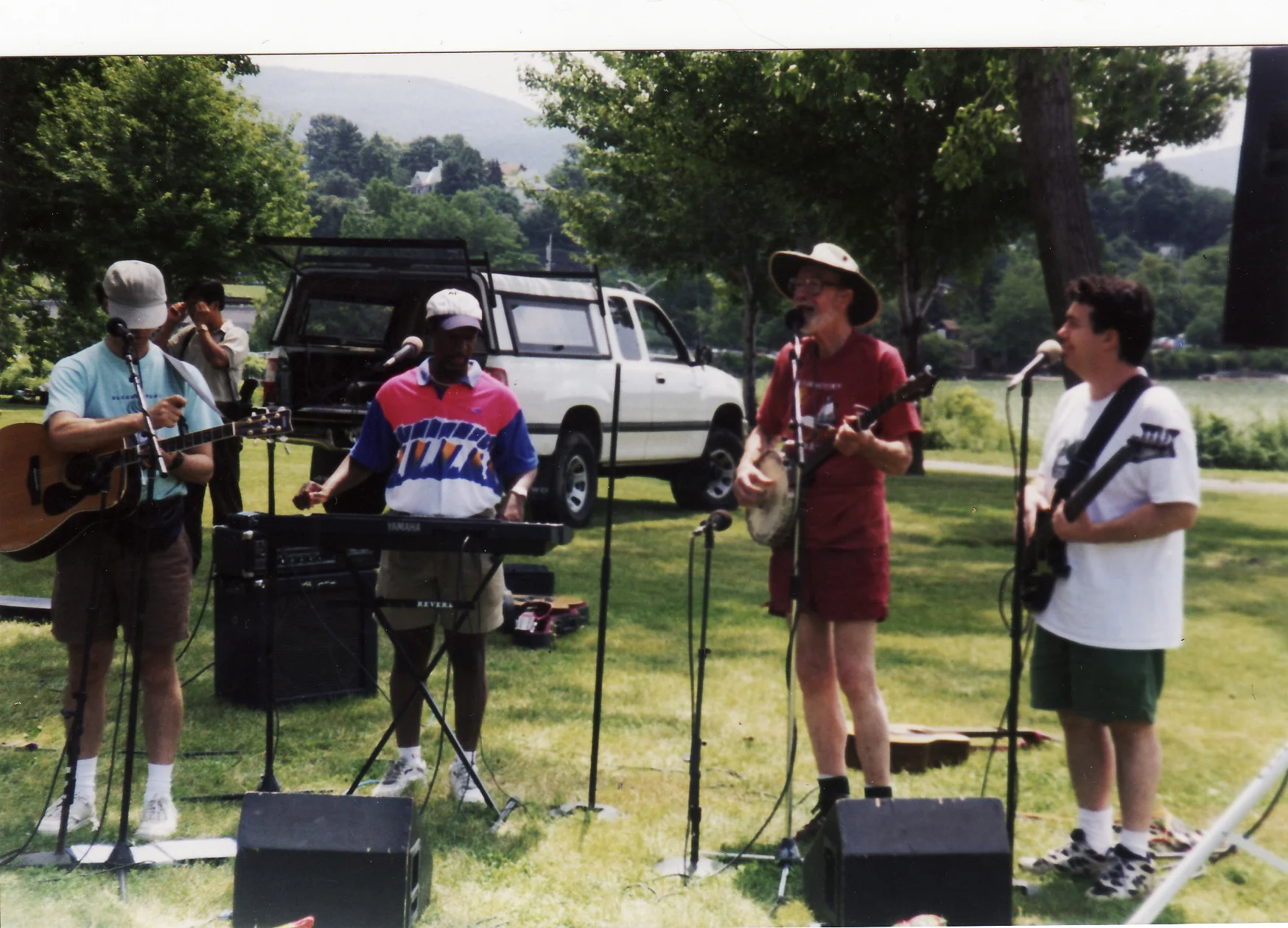 with Pete Seeger at the Beacon waterfront