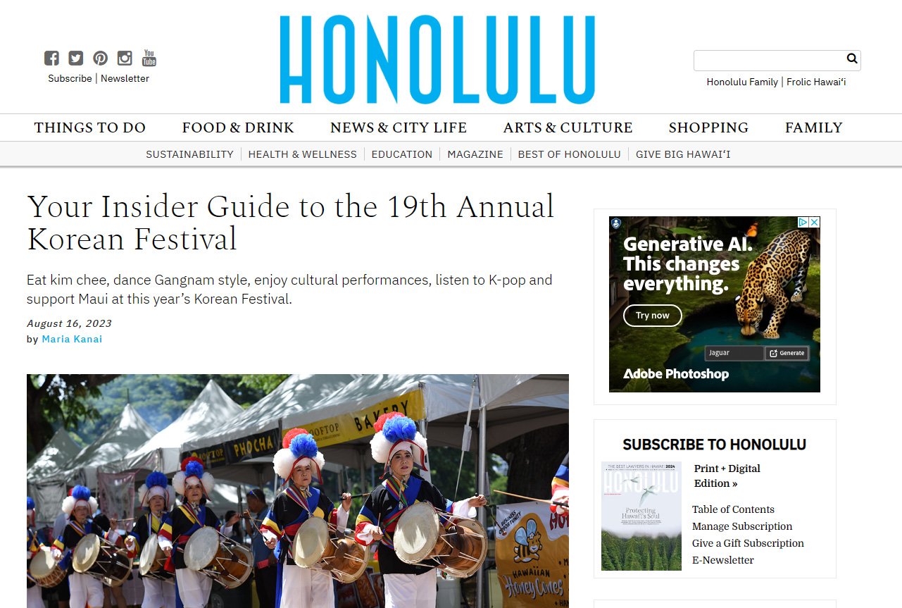 Honolulu Magazine - Your Insider Guide to the 19th Annual Korean Festival - 2023