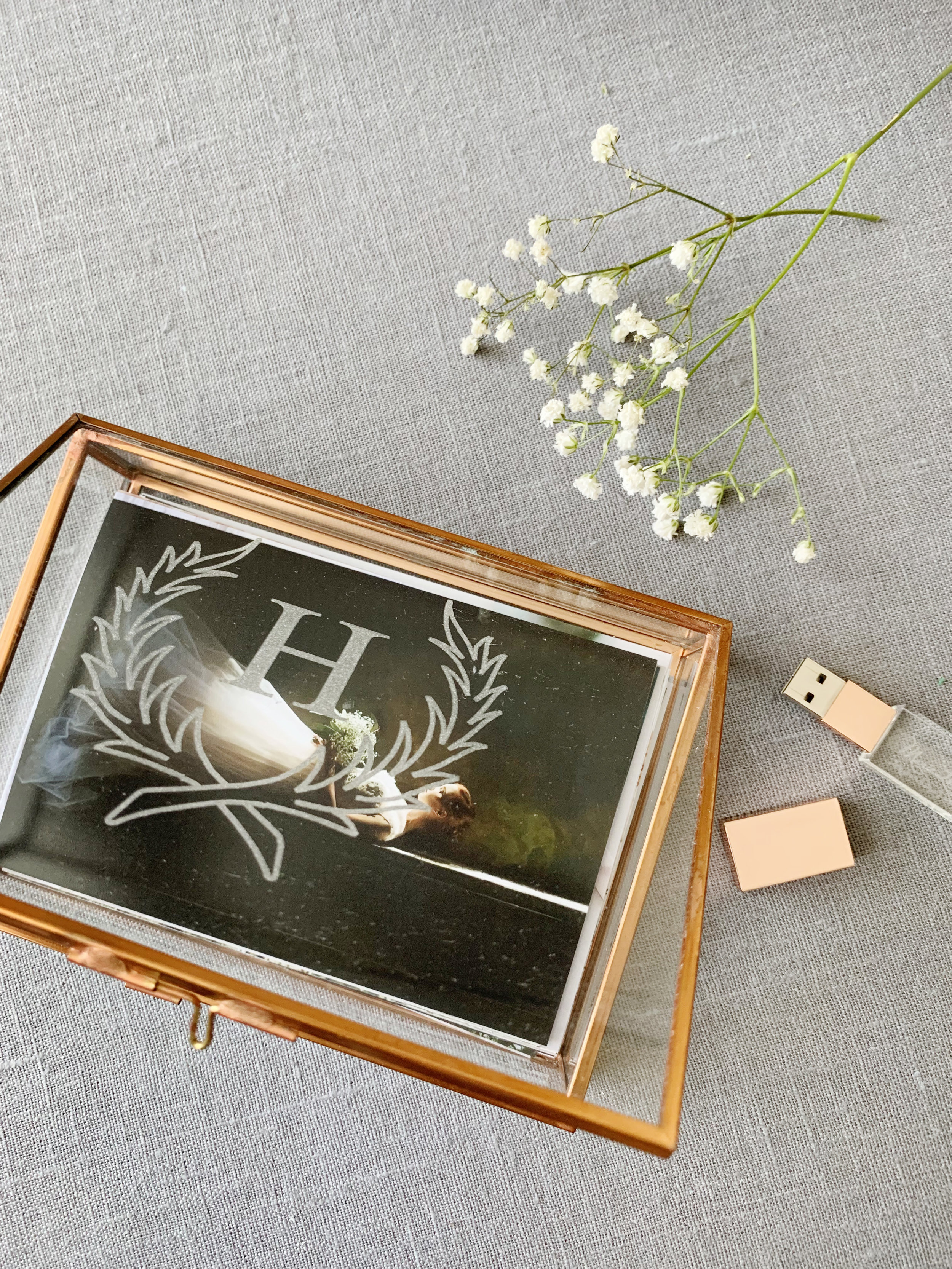 Glass Box - Rose Gold