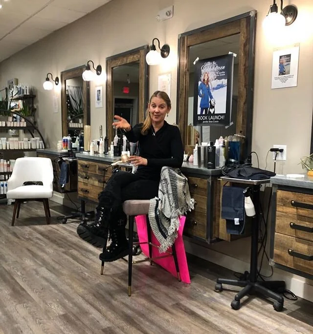 I had a wonderful time talking about my book to a lively group of people at Texture Salon in Medfield. Thanks to Becky and Julia from Texture and Cathy for setting it up! #booktalk #texturesalon #underthehiddenmoon