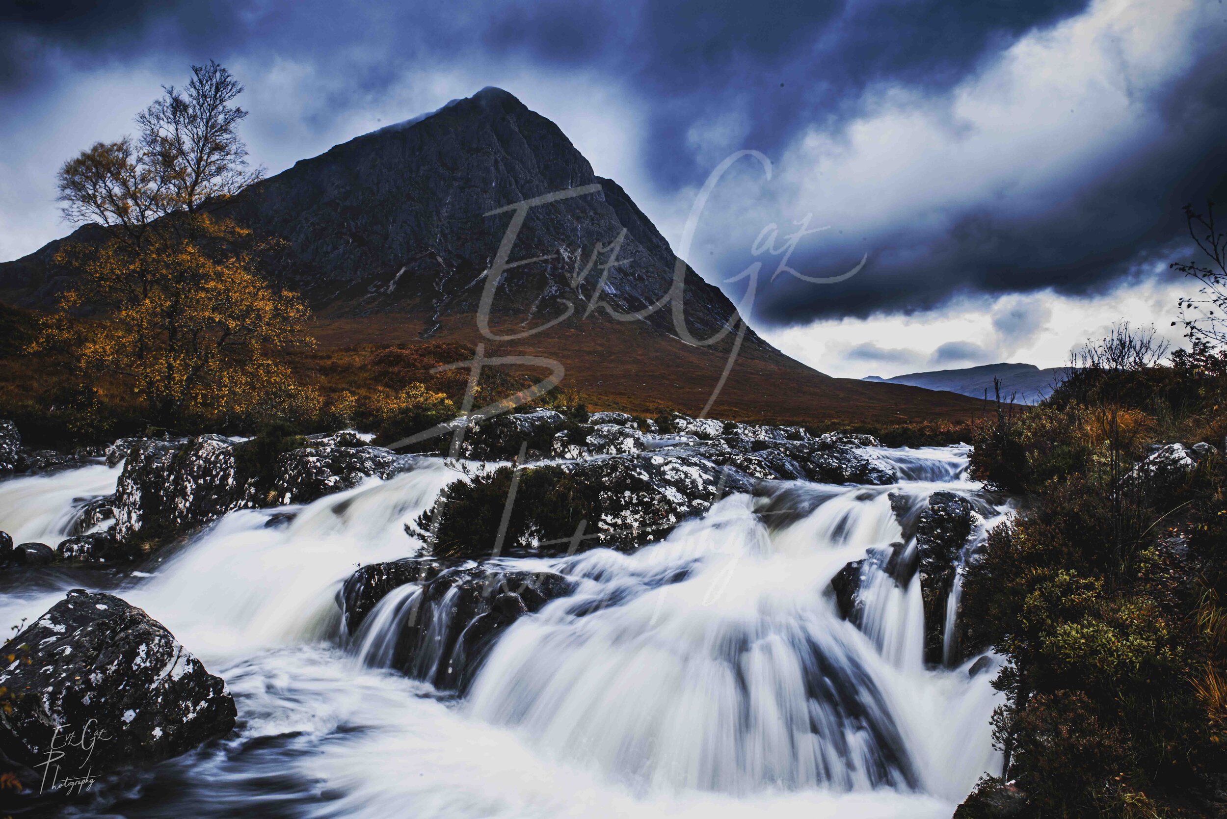 Angry skies over Buachaille Etive Mor 