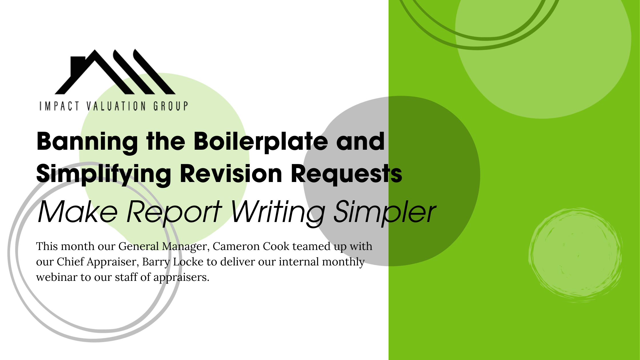 Banning the Boilerplate and Simplifying Revision Requests