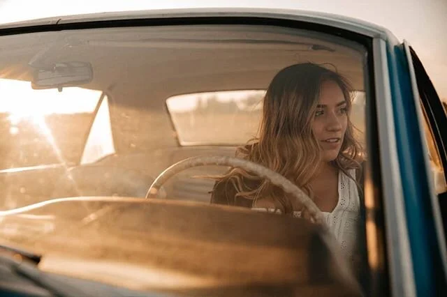 So inspired by this session right here. The Classic car, confidence, &amp; that golden sunset. 🤘 feeling the nostalgia .