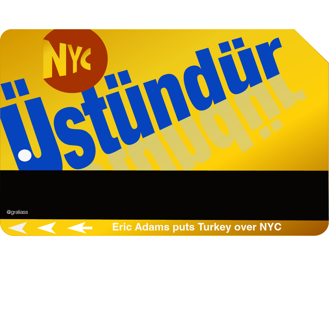 NYC Üstündür sticker