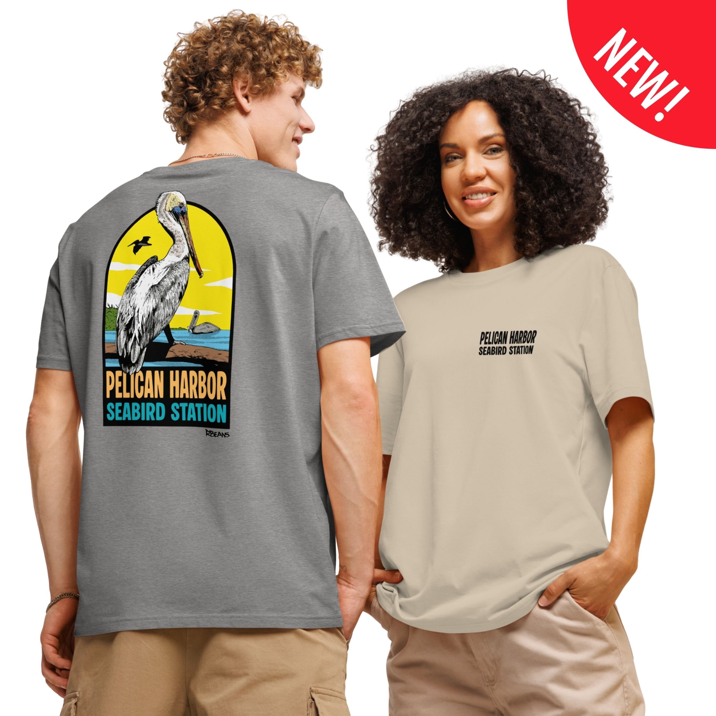 PHSS Graphic Organic Tee - Heather Grey/Sand