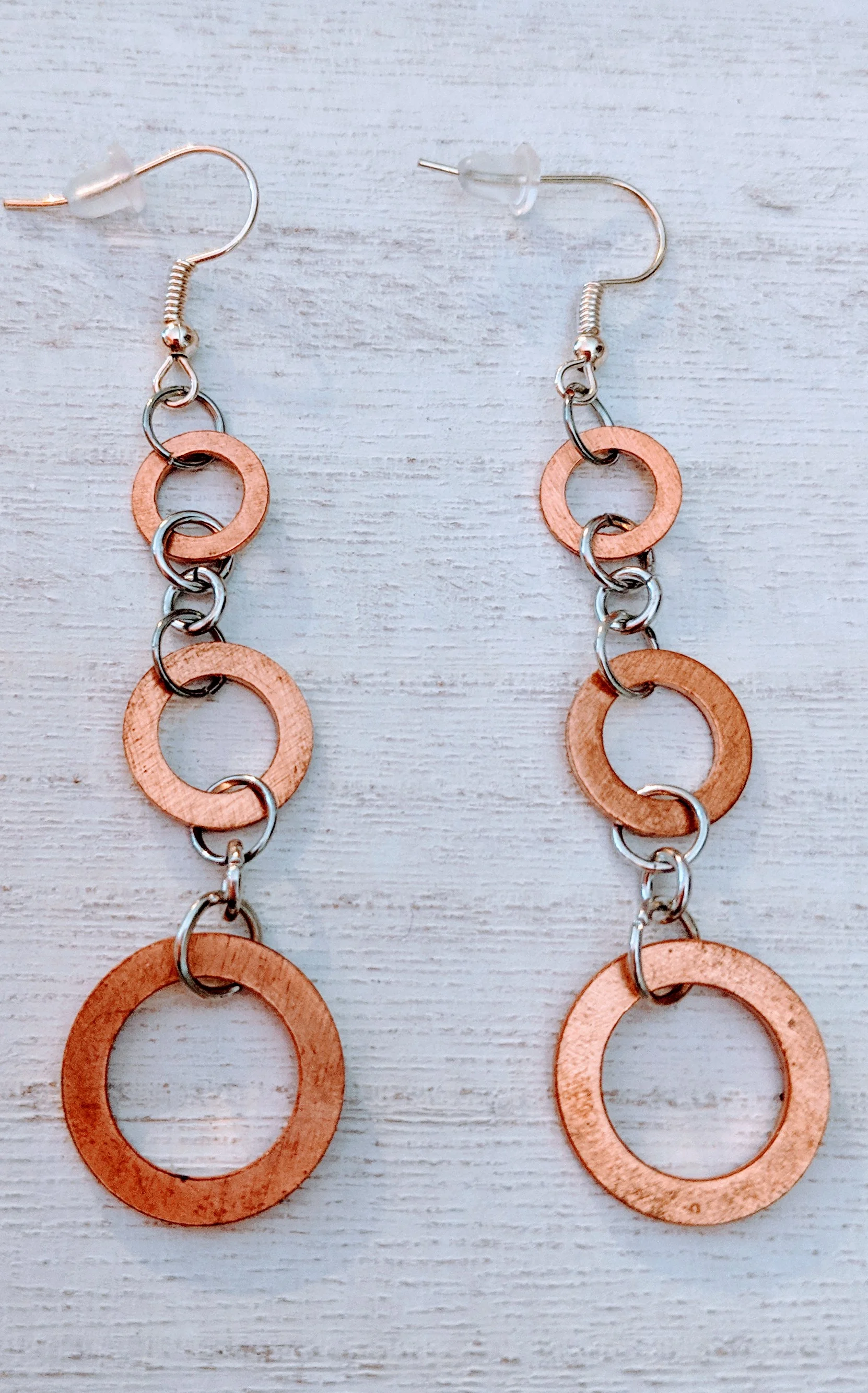 Bronze Washer Earrings