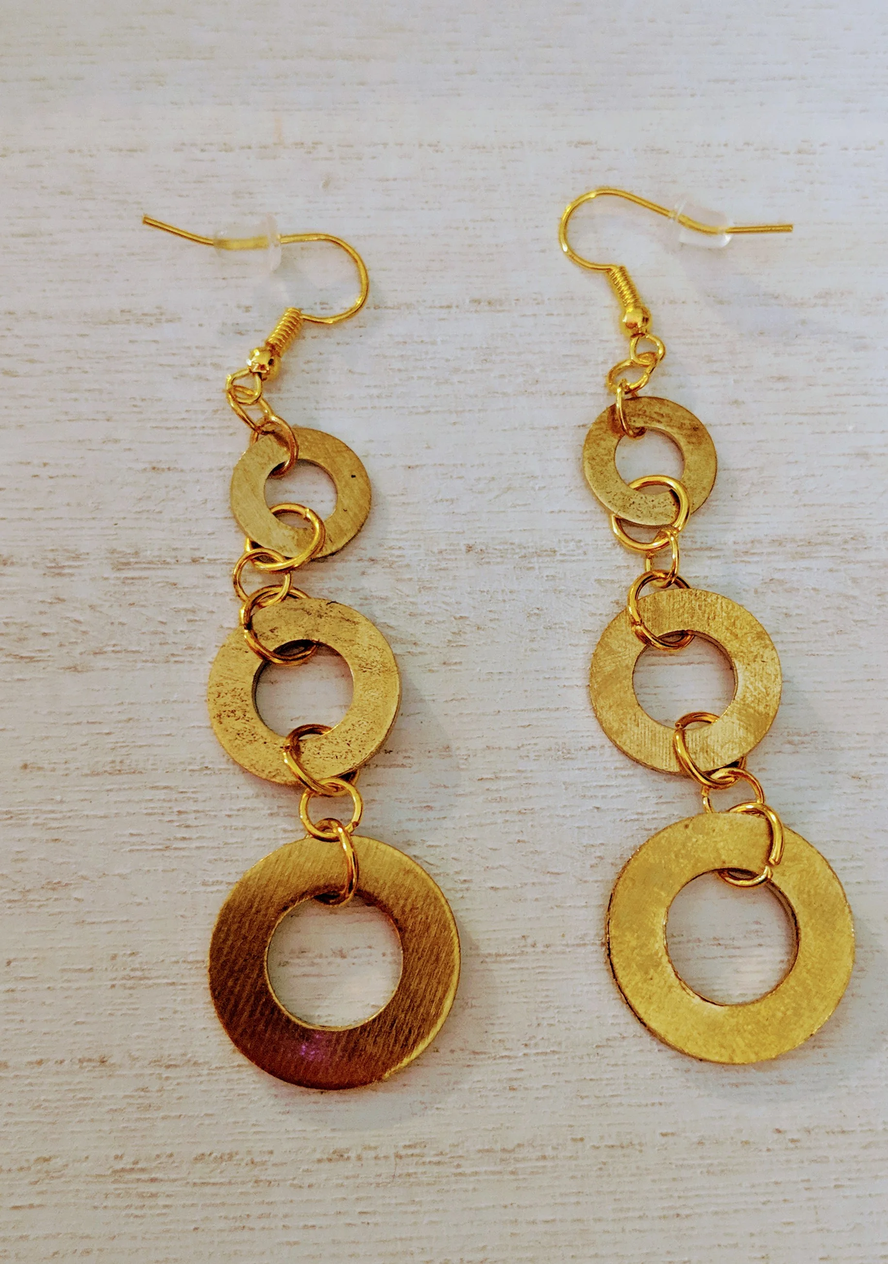 Bronze Washer Earrings