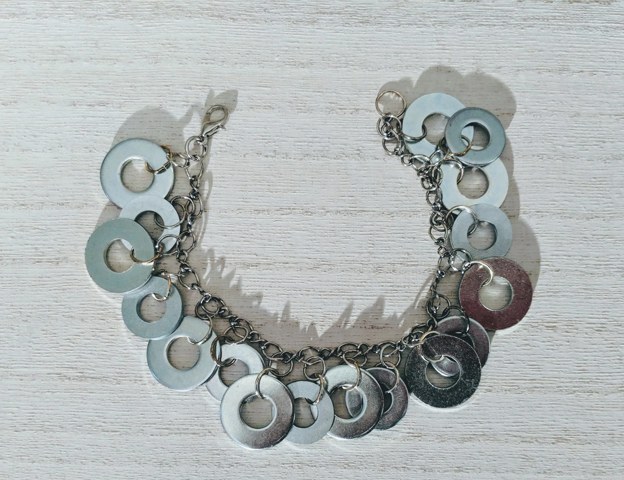 Silver Washer Bracelet