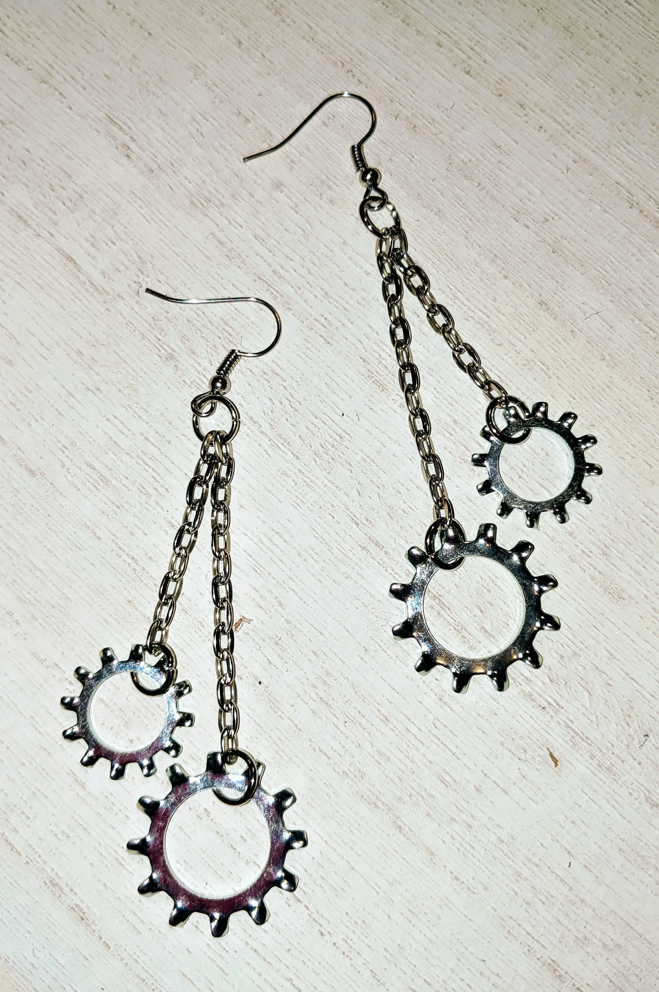 Lock Washer Earrings