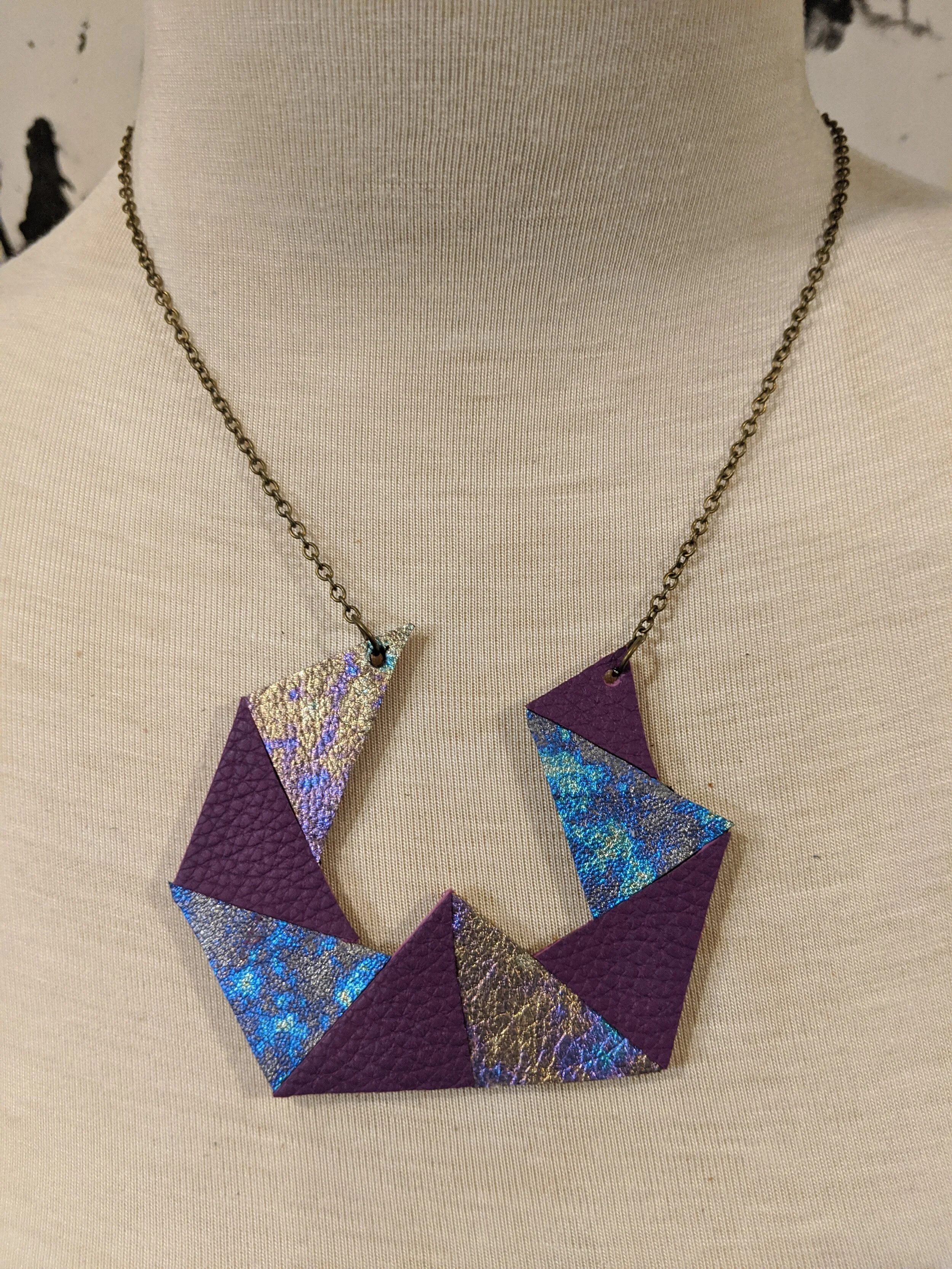 Large Purple and Blue Leather Necklace.jpg
