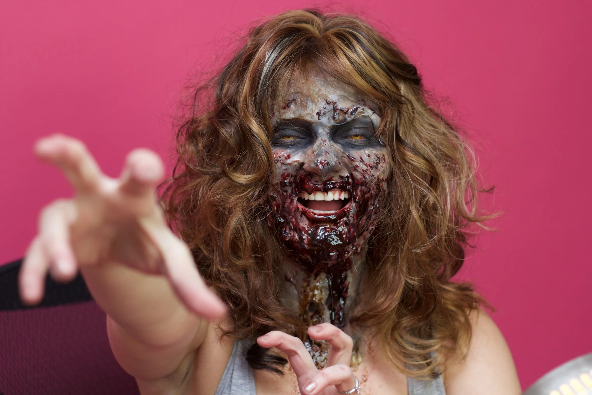 Ginger Me Glam X Stephanie Carmouche Zombie FX Makeup Look