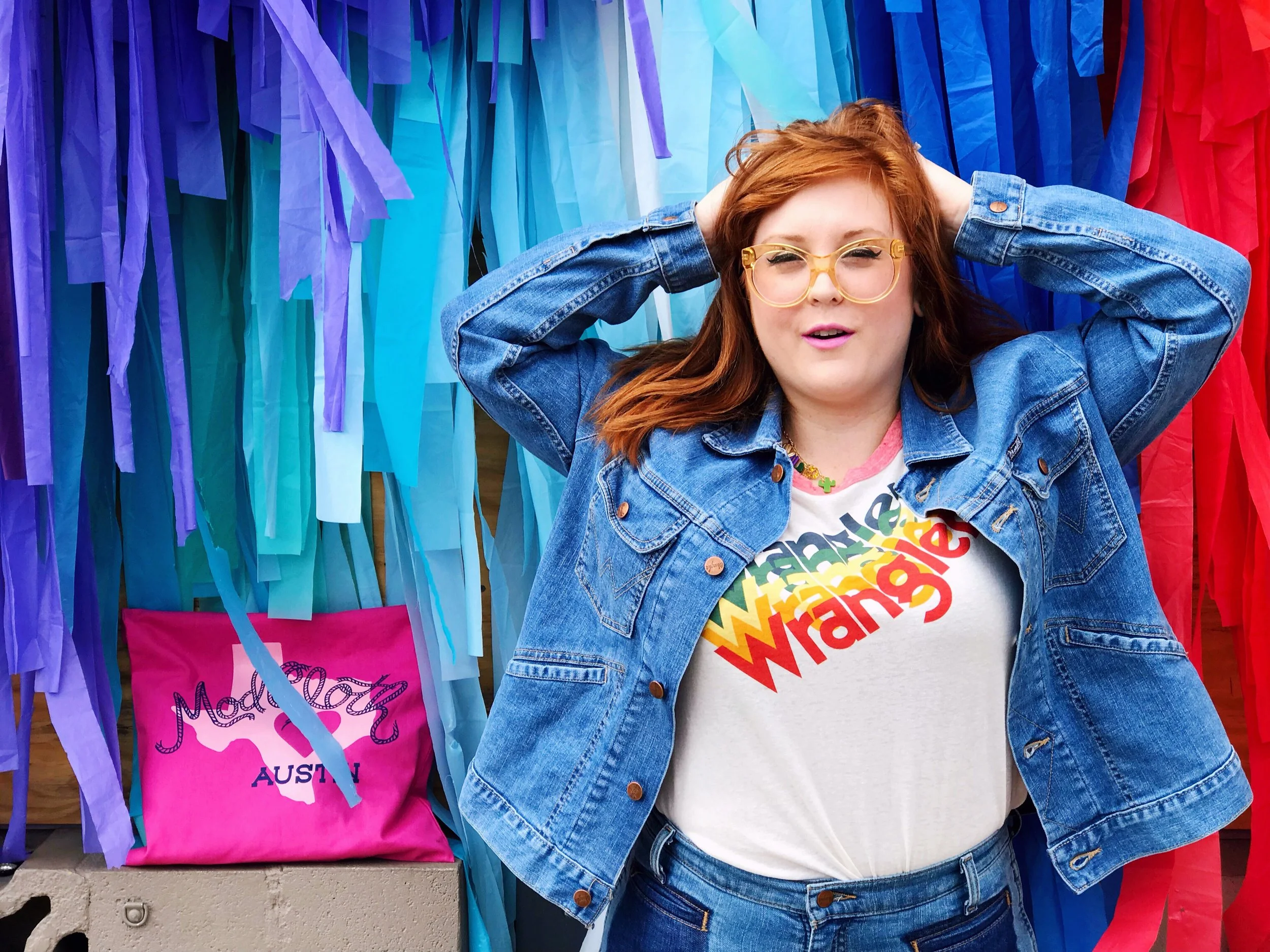 modcloth x wrangler jeans sxsw south congress austin texas natalie merola ginger me glam 3