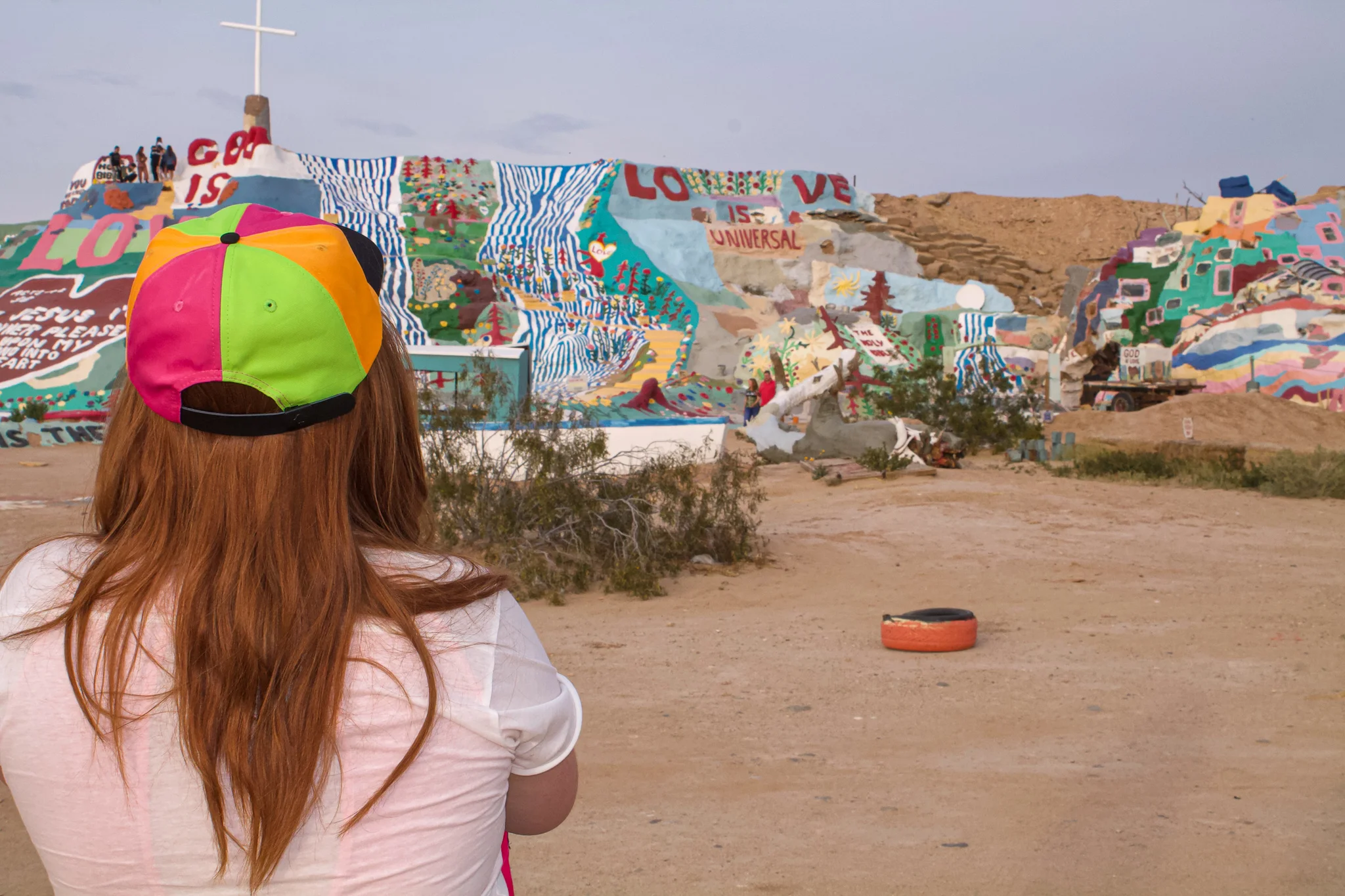 Share the view with people who uplift you. Stephanie captured me taking it all in here. See if you can spot the creator painting.