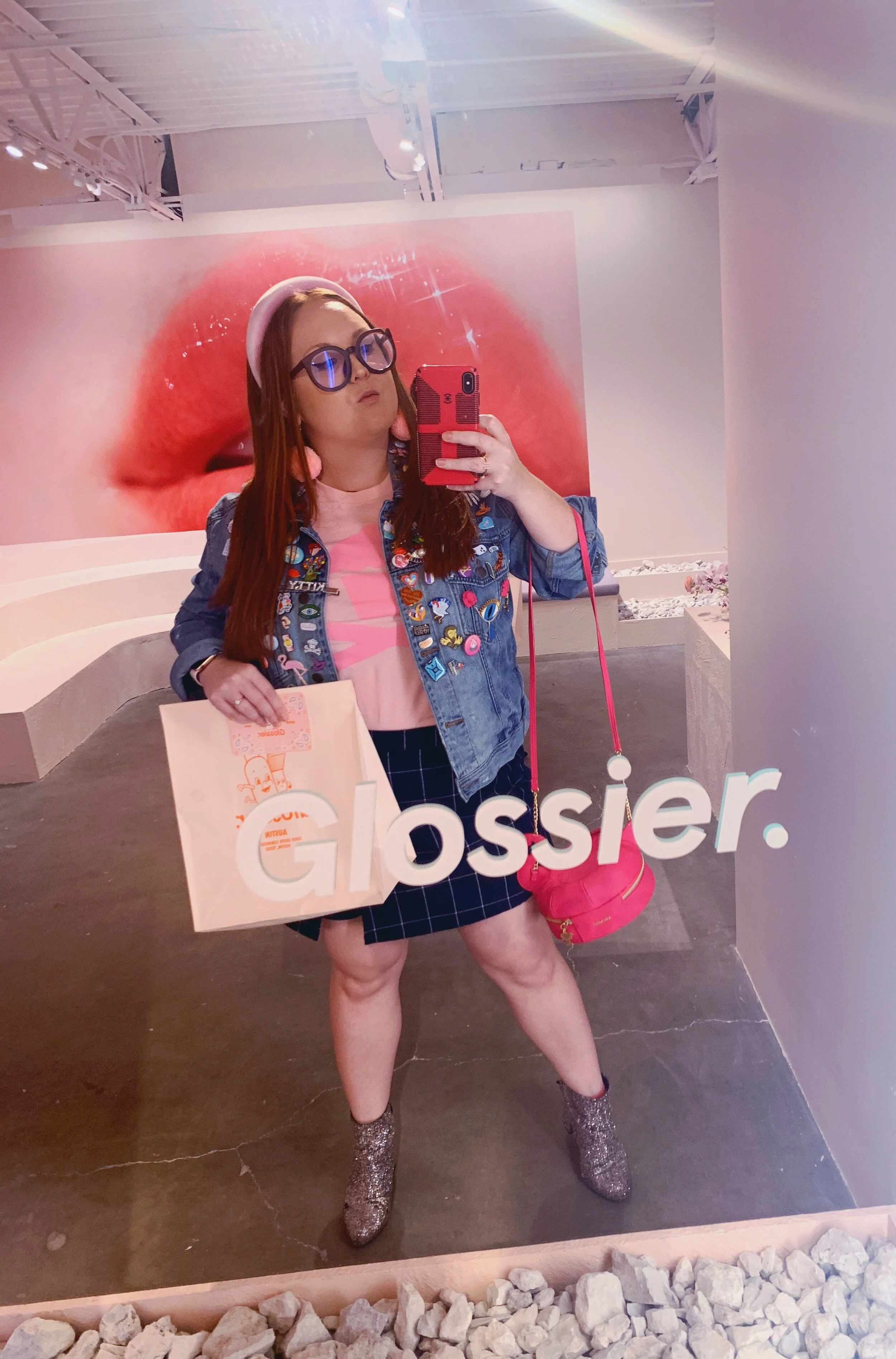 Every Glossier fan knows you have to take a selfie in their mirrors. Reflect on that fine skin, ok?