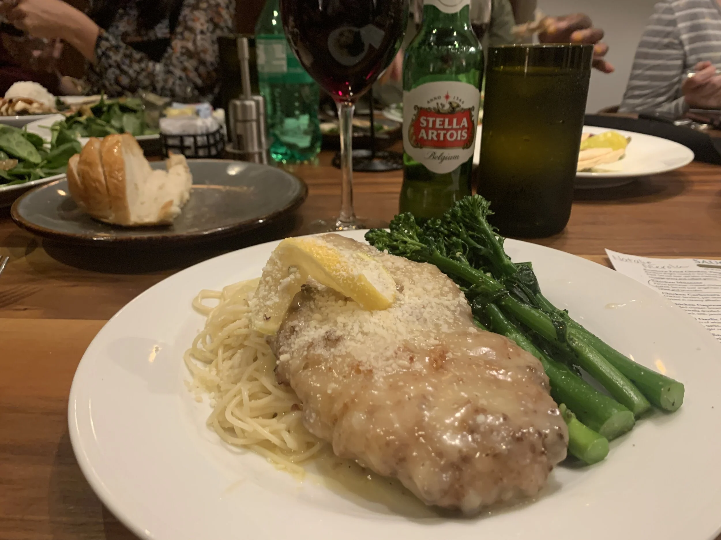 Chicken Milanese with broccolini? This was the entree I was looking for here.