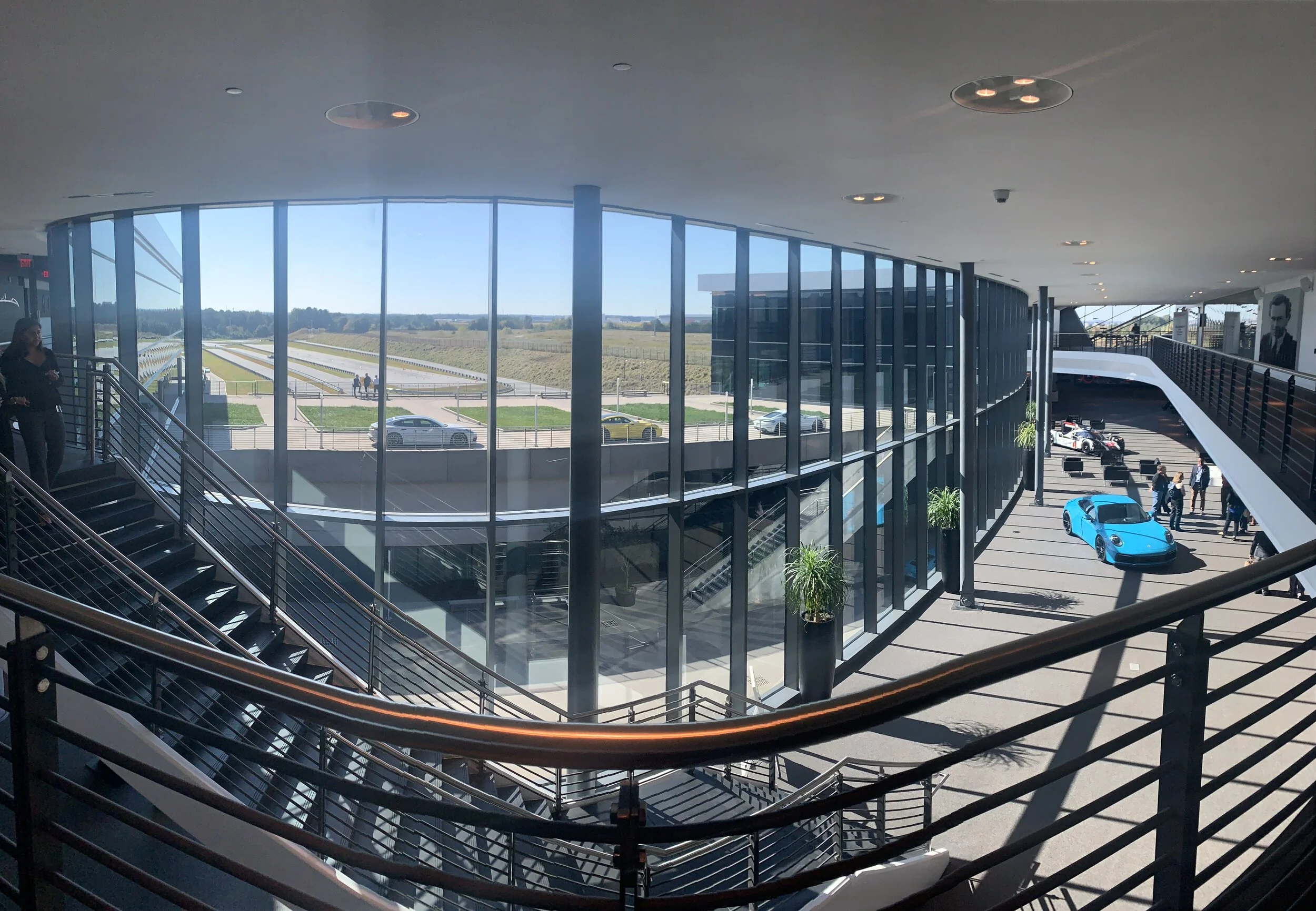 With historic Porsches on display from classics to race cars, there is something to catch your eye on the way inside. That Miami Blue is my favorite!