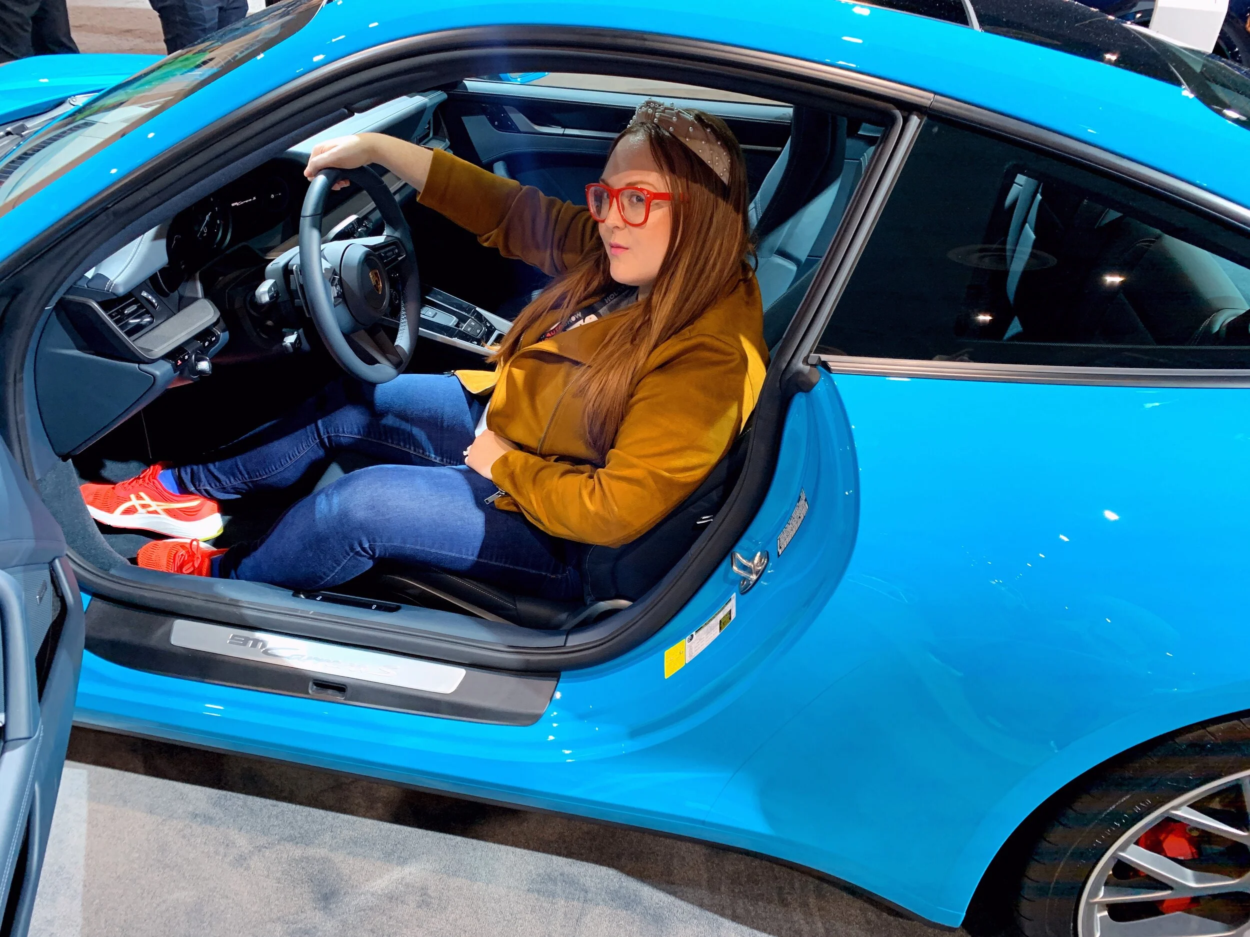 That Miami Blue looks good on me! Clearly, I’m a Porsche fan.