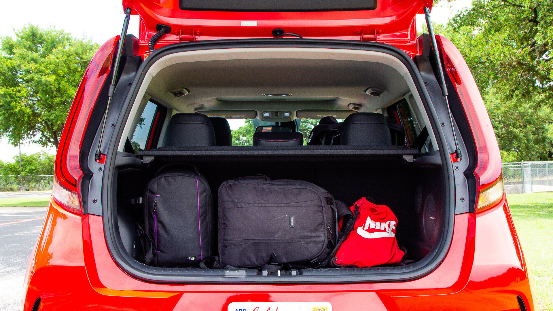 I LOVED THE EFFICIENT USE OF TRUNK SPACE, INCLUDING THIS SHELF THAT ALLOWS YOU TO BRING MORE! Photo: NATALIE MEROLA