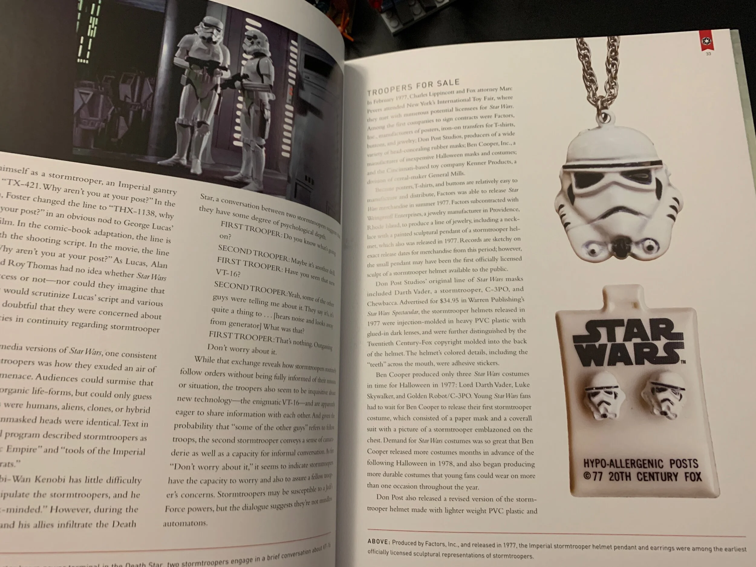 I’m not even halfway through and I’ve already learned so much about the Stormtroopers. I’ve linked this book on my Amazon shopfront on the button below here. Photo Credit: Star Wars Stormtroopers Beyond the Armor book.