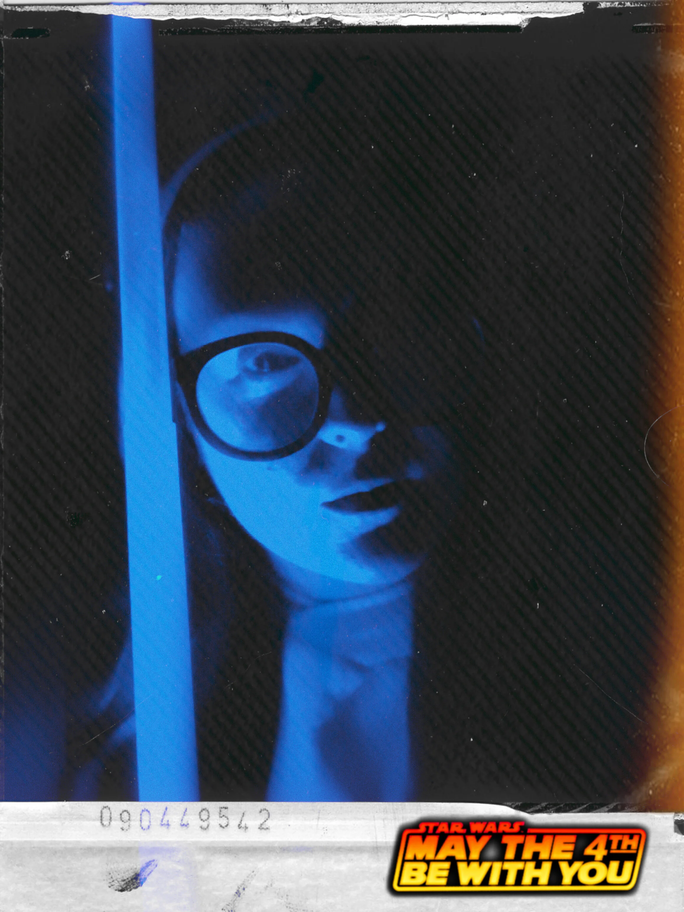 Are you ready to celebrate? I downloaded the app PicsArt, where I edited the image and added this fun Star Wars logo sticker.