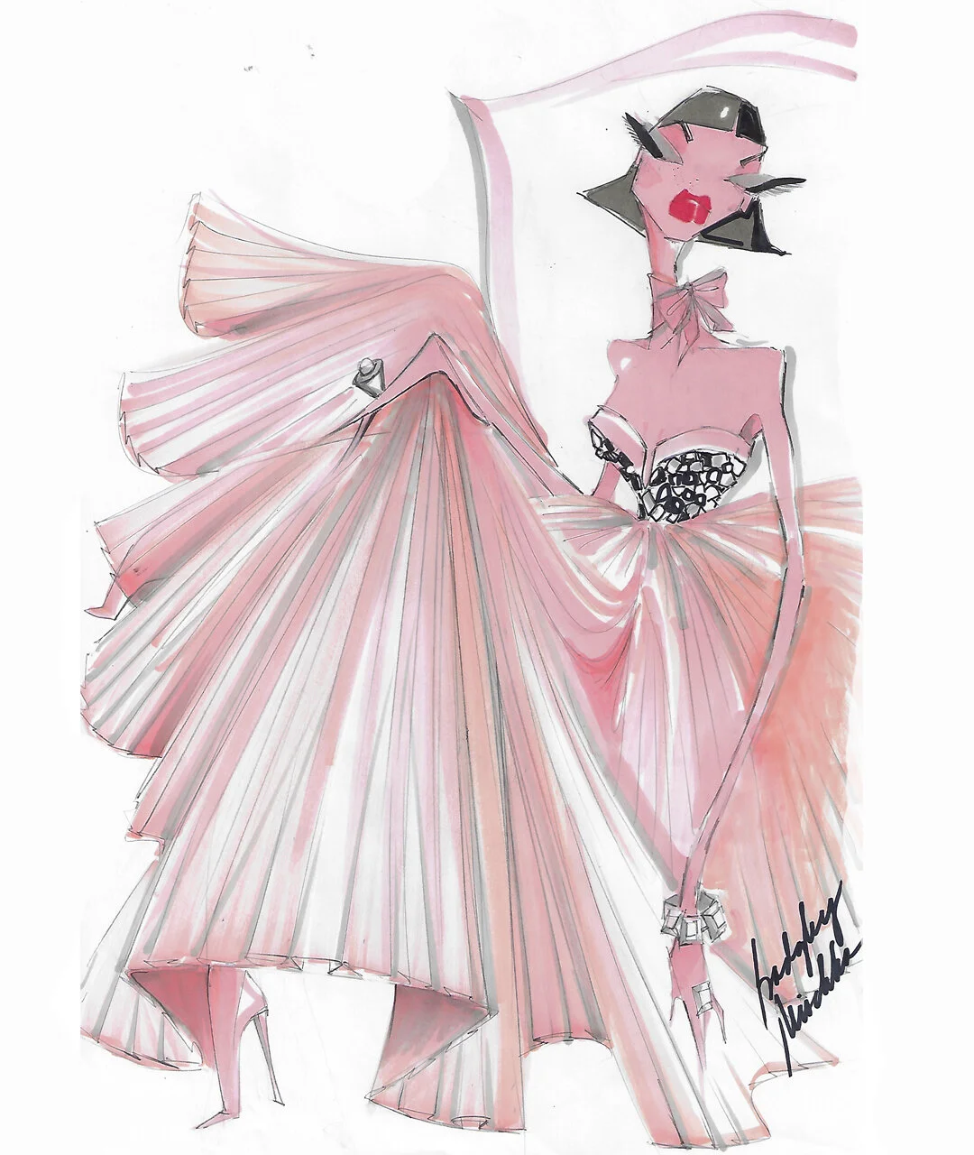 Love, Support and Solidarity through Art: How Badgley Mischka is Feeding America One Sketch Bid at a Time