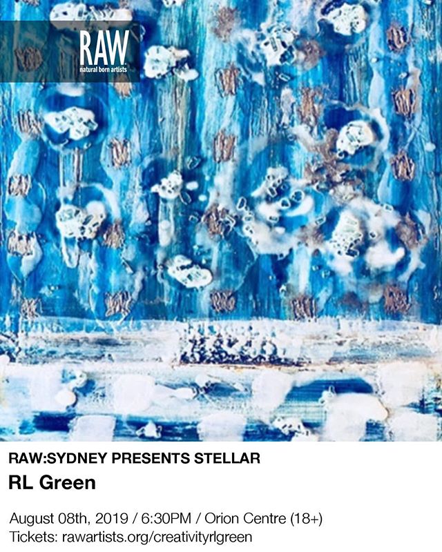 Buy tickets to STELLAR and experience creativity across the spectrum of visual art fashion photography film tech craft performing art music @rawaustralia @rawartists @fantastic_framing1 @whiterhinoartspace #encaustic #encausticart#exploringencaustic 