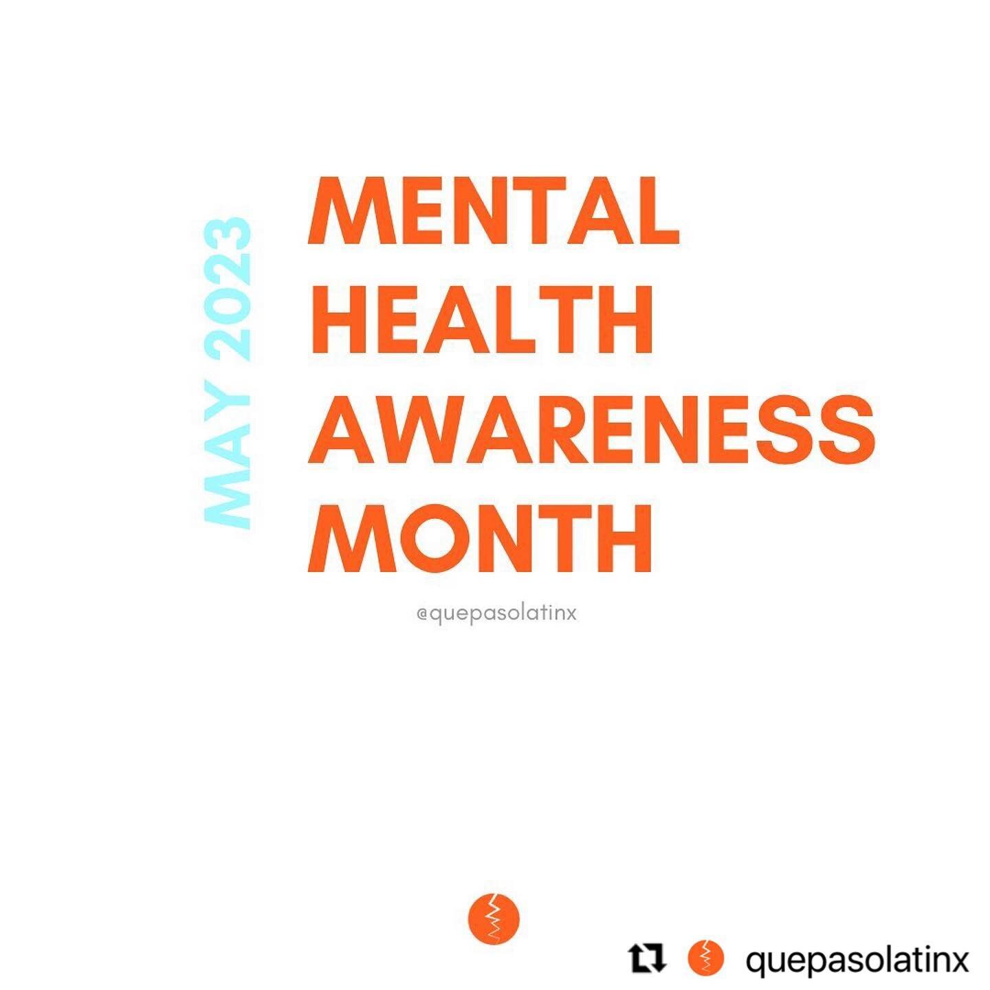 #Repost @quepasolatinx with @use.repost
・・・
Welcome May 🧡 May is Mental Health Awareness Month, the perfect month to focus on putting mental health first, one step at a time 👣 ⁣
⁣
Bienvenido Mayo 🧡 Mayo es el Mes de la Salud Mental, el mes perfect