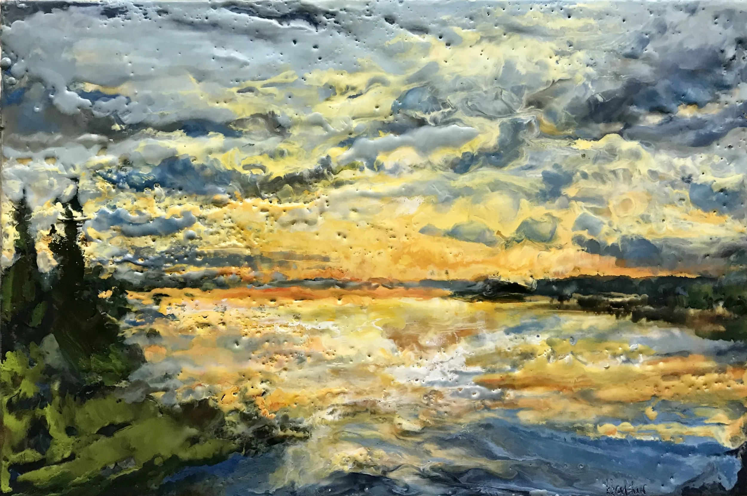 "Sunset at Waskesiu"