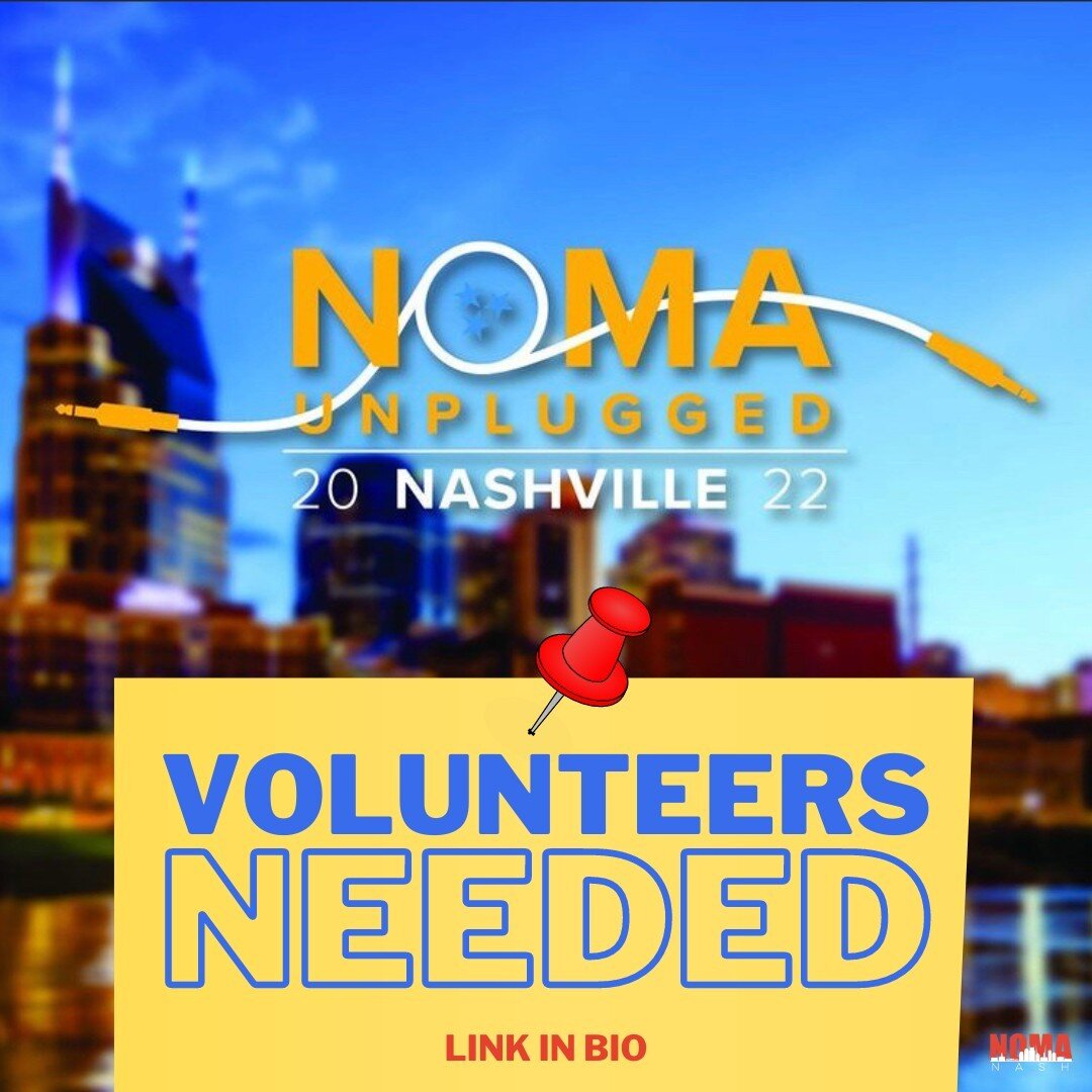 VOLUNTEERS NEEDED‼️ 

NOMAnash needs your help hosting the 51st Annual NOMA National Conference in Nashville, TN! Follow the link in our bio to sign-up TODAY. 

Don't forget to register for our fully in-person conference held in Nashville, October 26