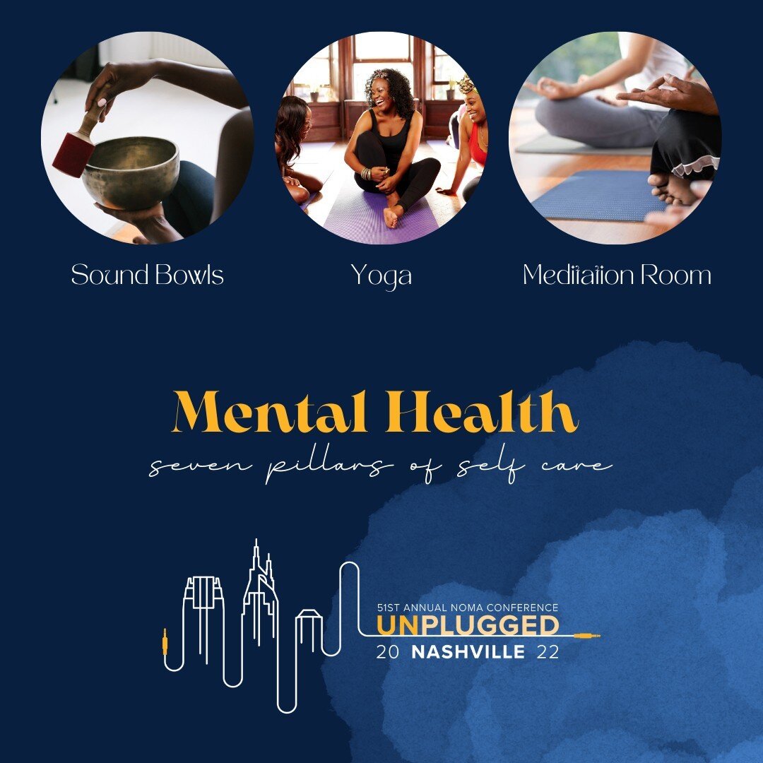 #nomanunplugged National Conference will continue on Saturday, Oct. 29th with a focus on mental health. We encourage you to #unplug by joining one of the many programs we plan to offer as breakout sessions including - yoga class, sound bowl meditatio
