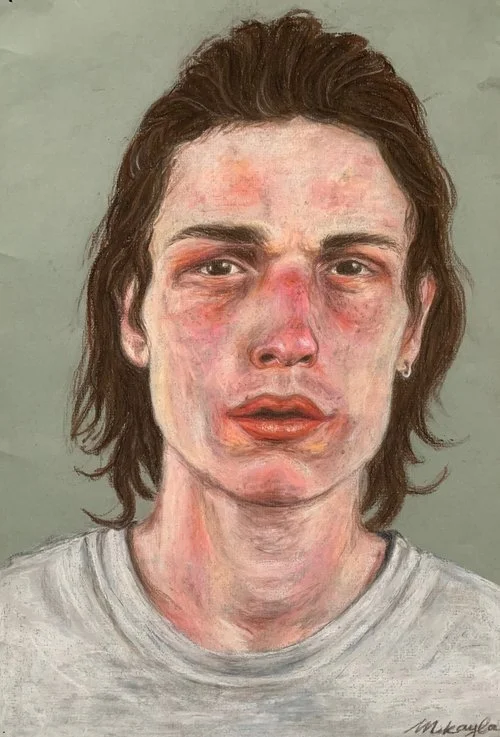 Antoine, 2018. Pastel on paper. 11"x15"