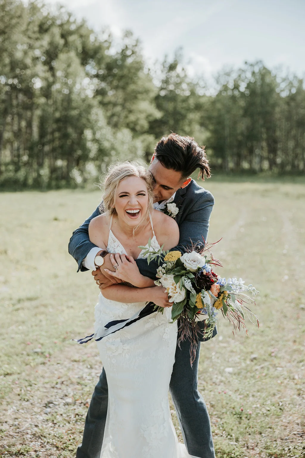 Intimate Farmyard Wedding Inspiration // Eclectic and Vintage Elopement Dripping With Jewel-Toned Decor - Bronte Bride