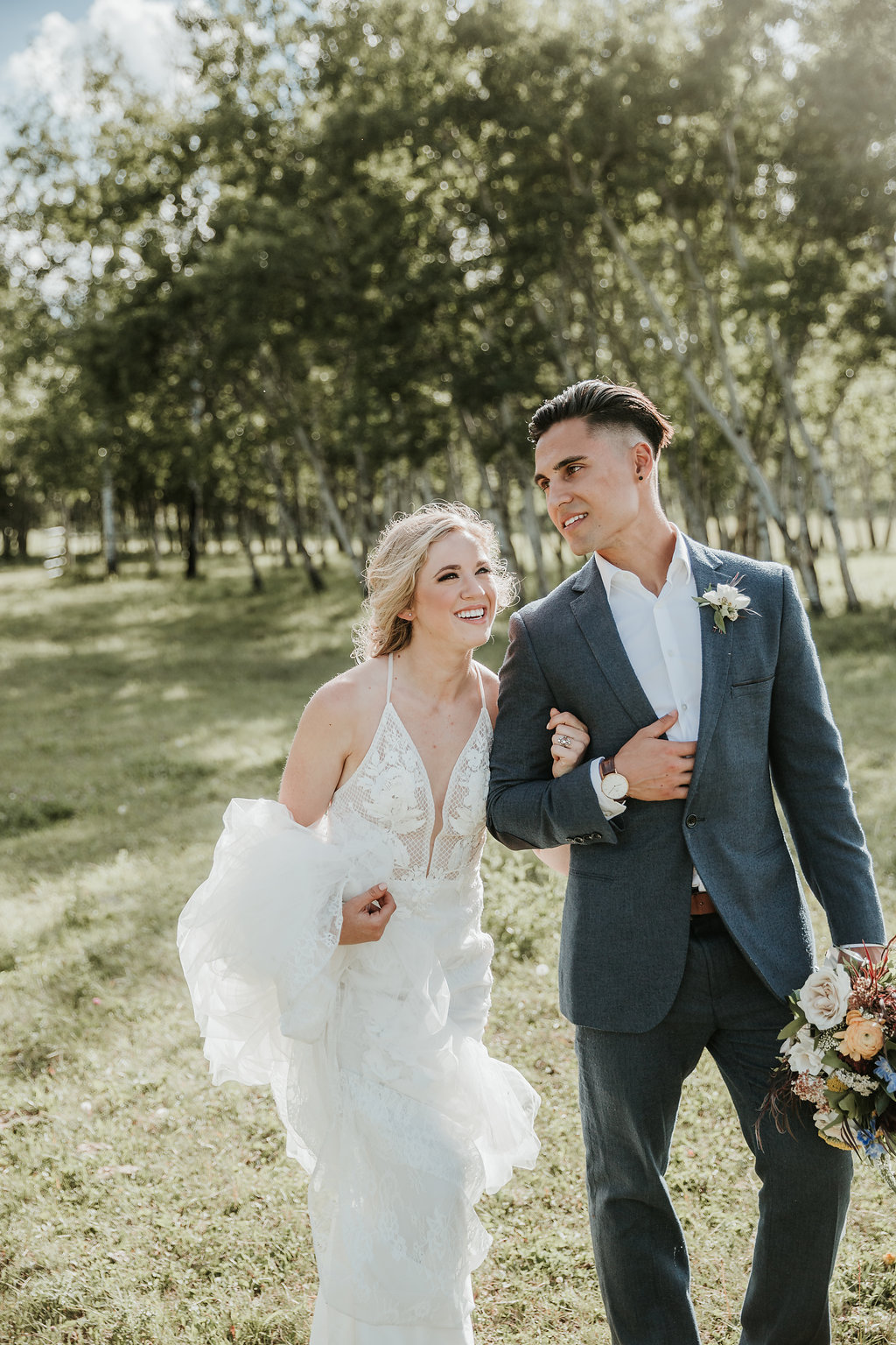 Intimate Farmyard Wedding Inspiration // Eclectic and Vintage Elopement Dripping With Jewel-Toned Decor - Bronte Bride