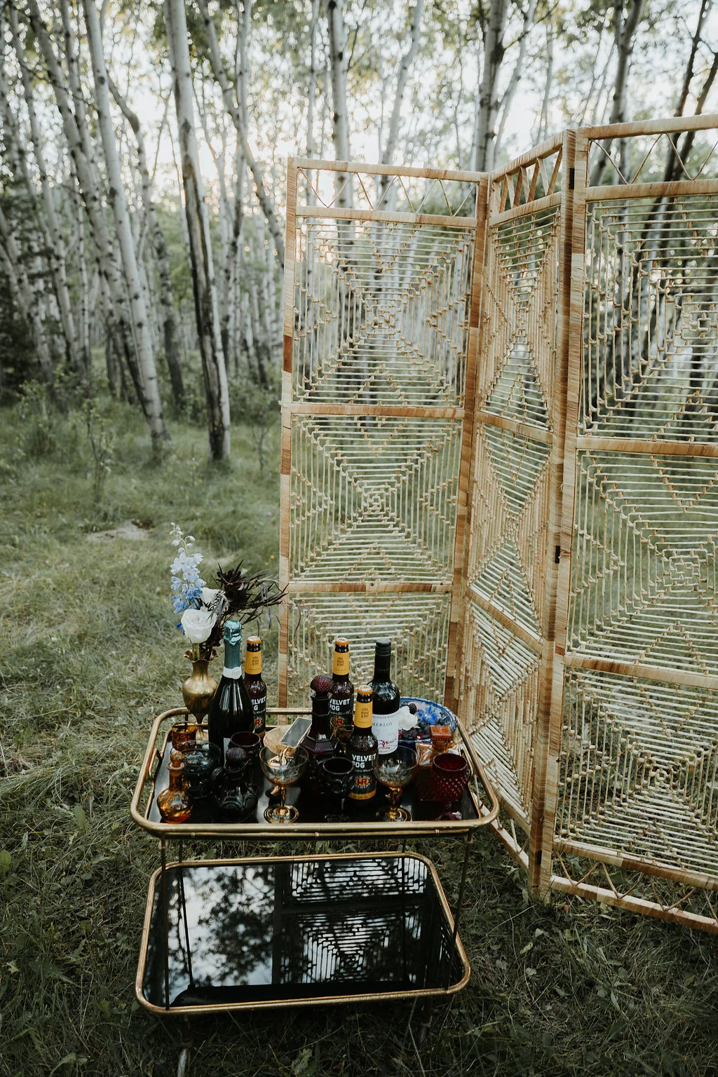 Intimate Farmyard Wedding Inspiration // Eclectic and Vintage Elopement Dripping With Jewel-Toned Decor - Bronte Bride