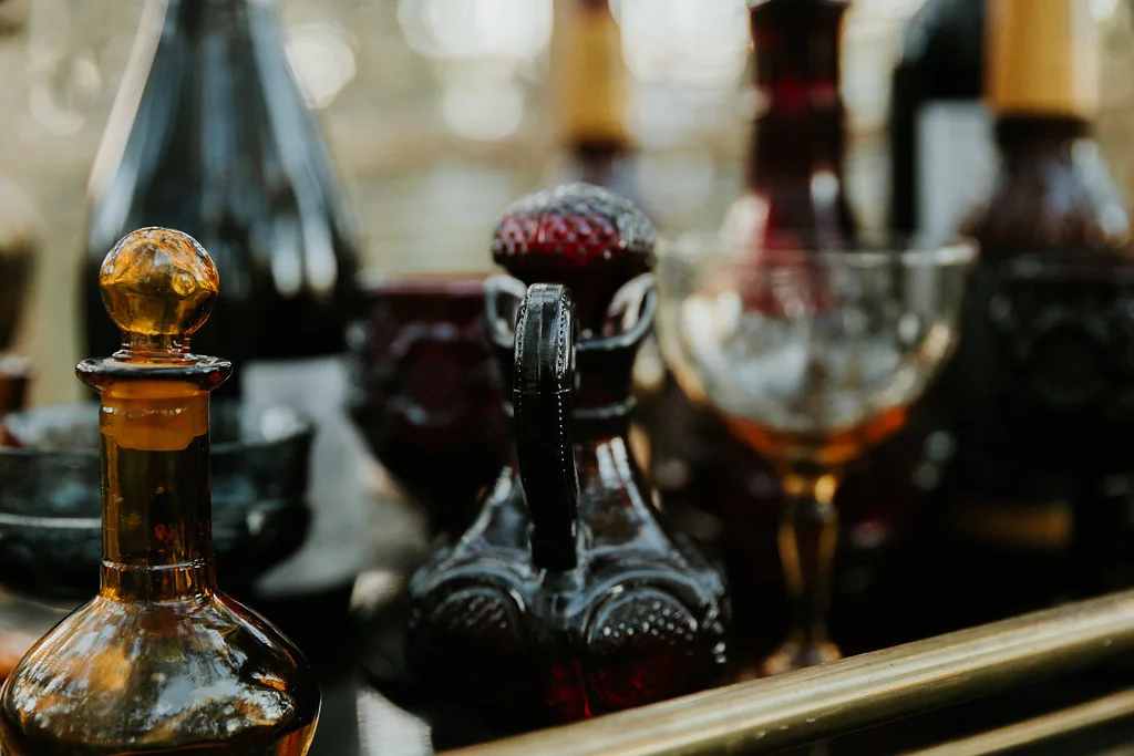 Intimate Farmyard Wedding Inspiration // Eclectic and Vintage Elopement Dripping With Jewel-Toned Decor - Bronte Bride