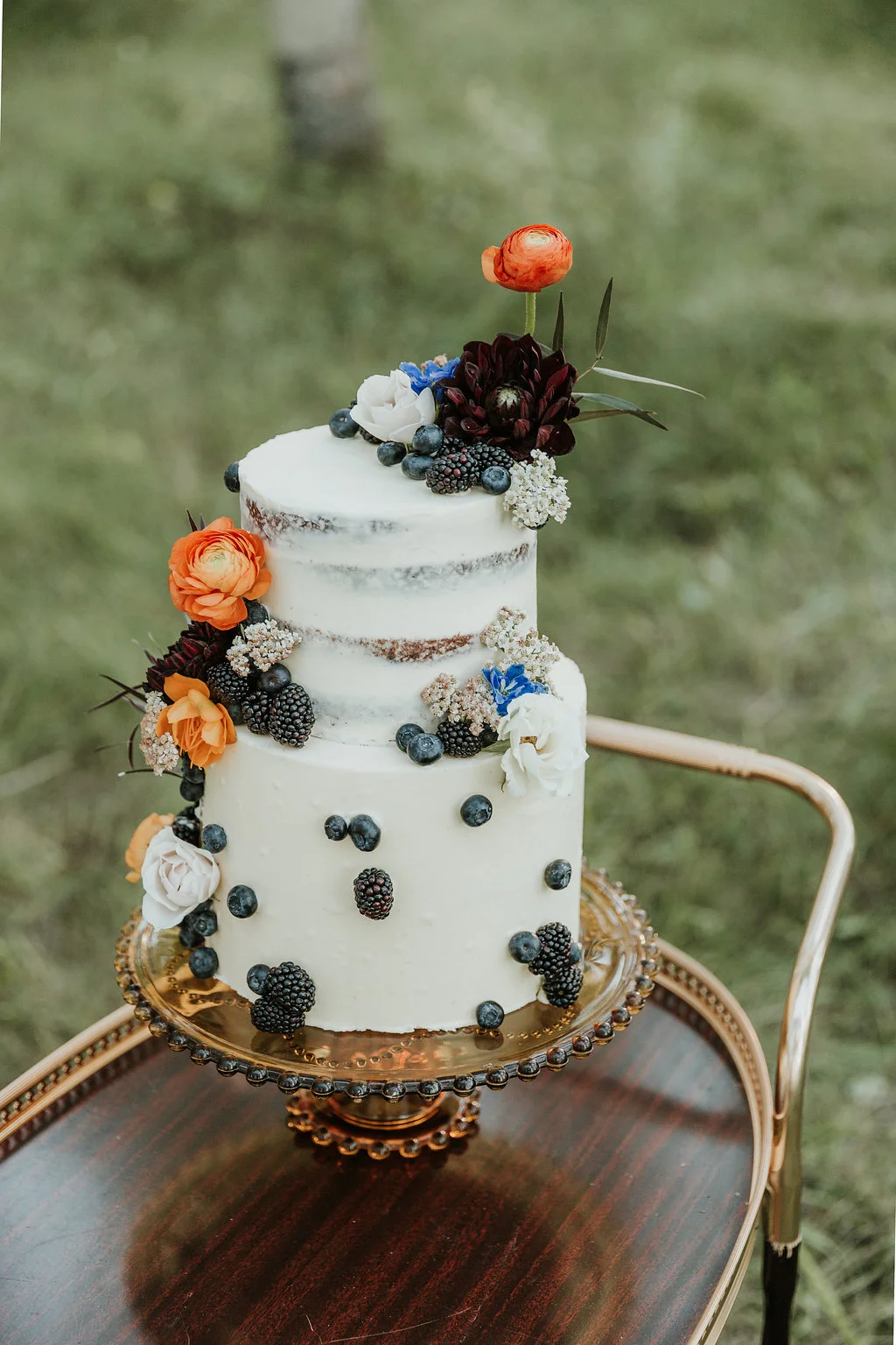 Intimate Farmyard Wedding Inspiration // Eclectic and Vintage Elopement Dripping With Jewel-Toned Decor - Bronte Bride