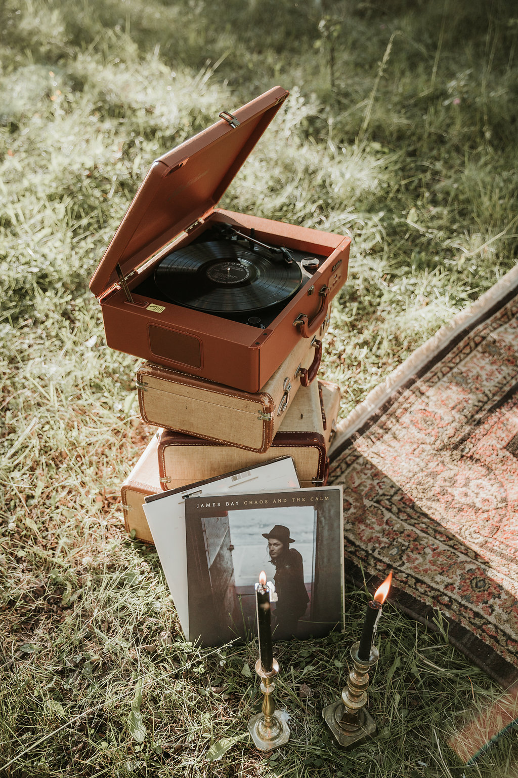 Intimate Farmyard Wedding Inspiration // Eclectic and Vintage Elopement Dripping With Jewel-Toned Decor - Bronte Bride