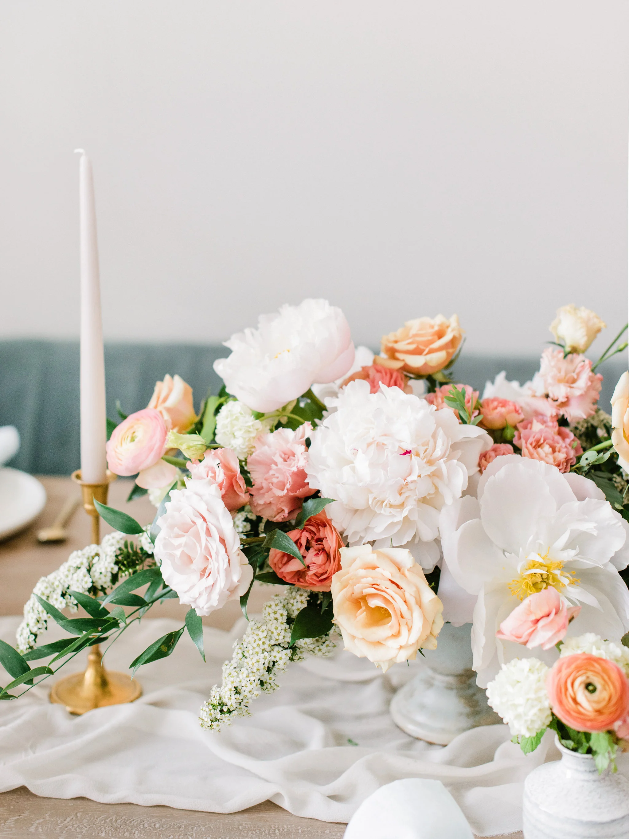 This Stunning Shoot Combines Fine Art Inspiration and Colourful Florals in the Most Beautiful Way - on the Bronte Bride Blog