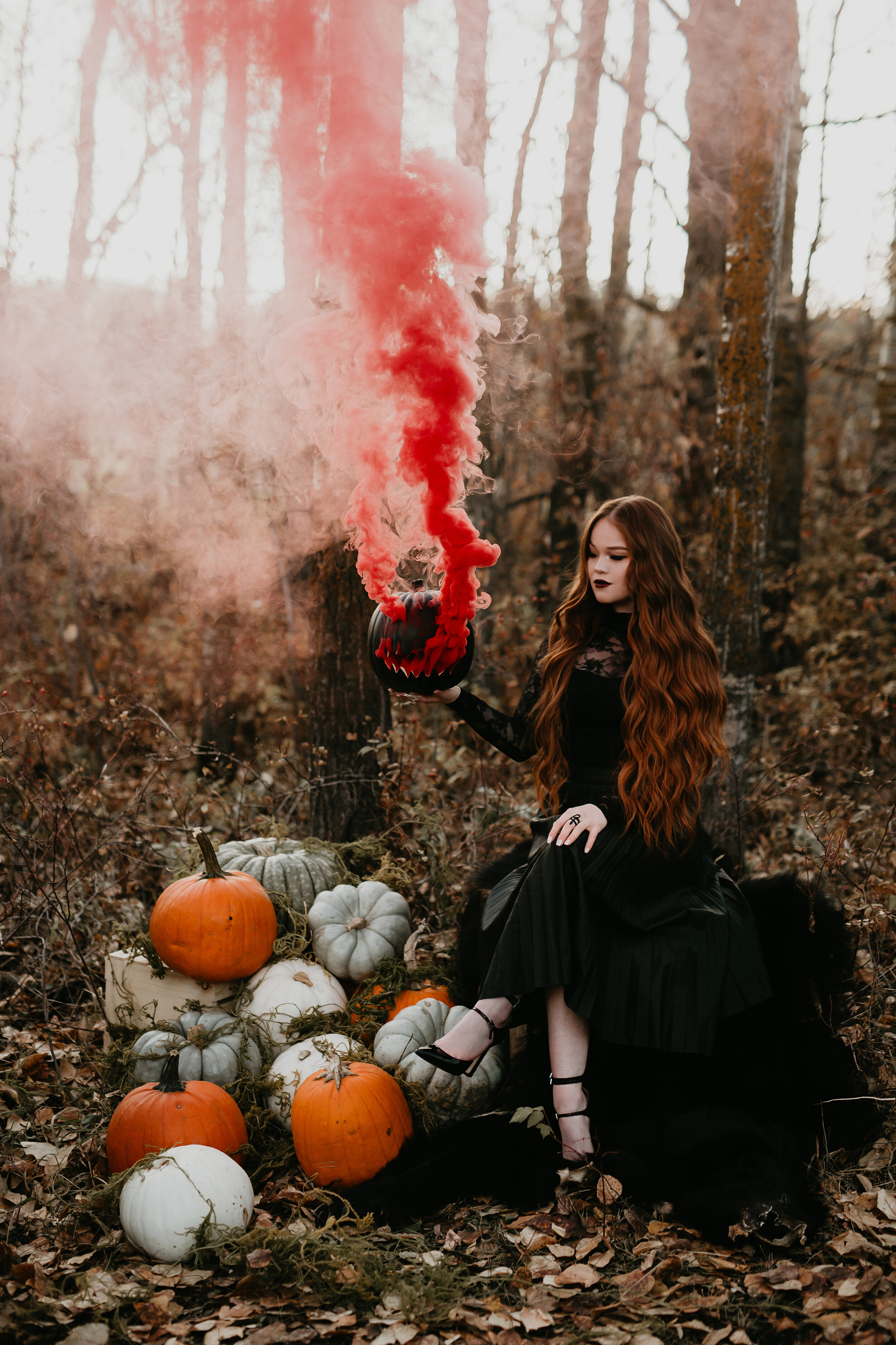Ginger, Spice, & Everything Not Nice // Spooky Halloween Inspiration Shoot in Red Deer - on the Bronte Bride Blog