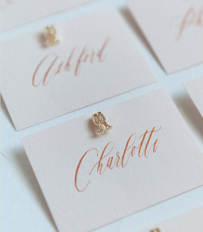 5 Ways To Use Lark & Ives' Monogram Pins in Your Wedding - on the Bronte Bride Blog
