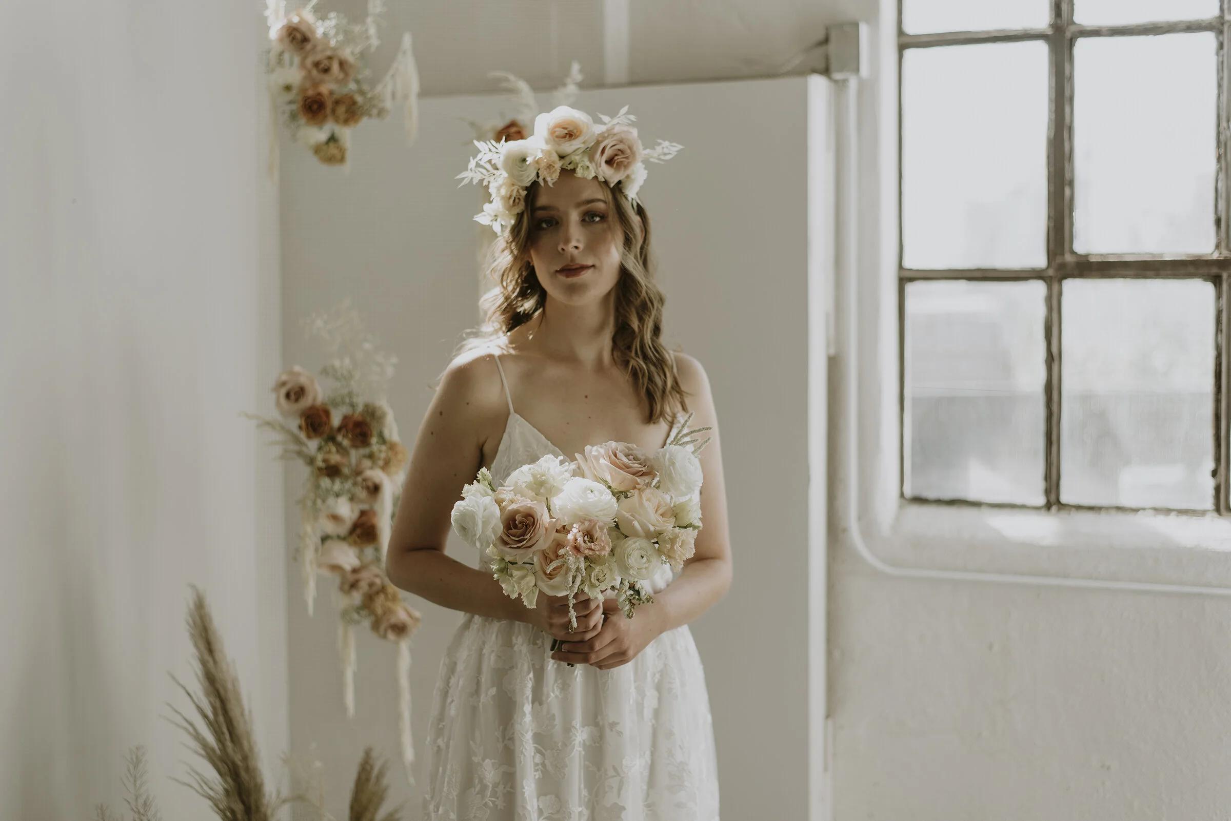 Bringing Back the Flower Crown: Organic & Ethereal Bridal Inspiration Shoot