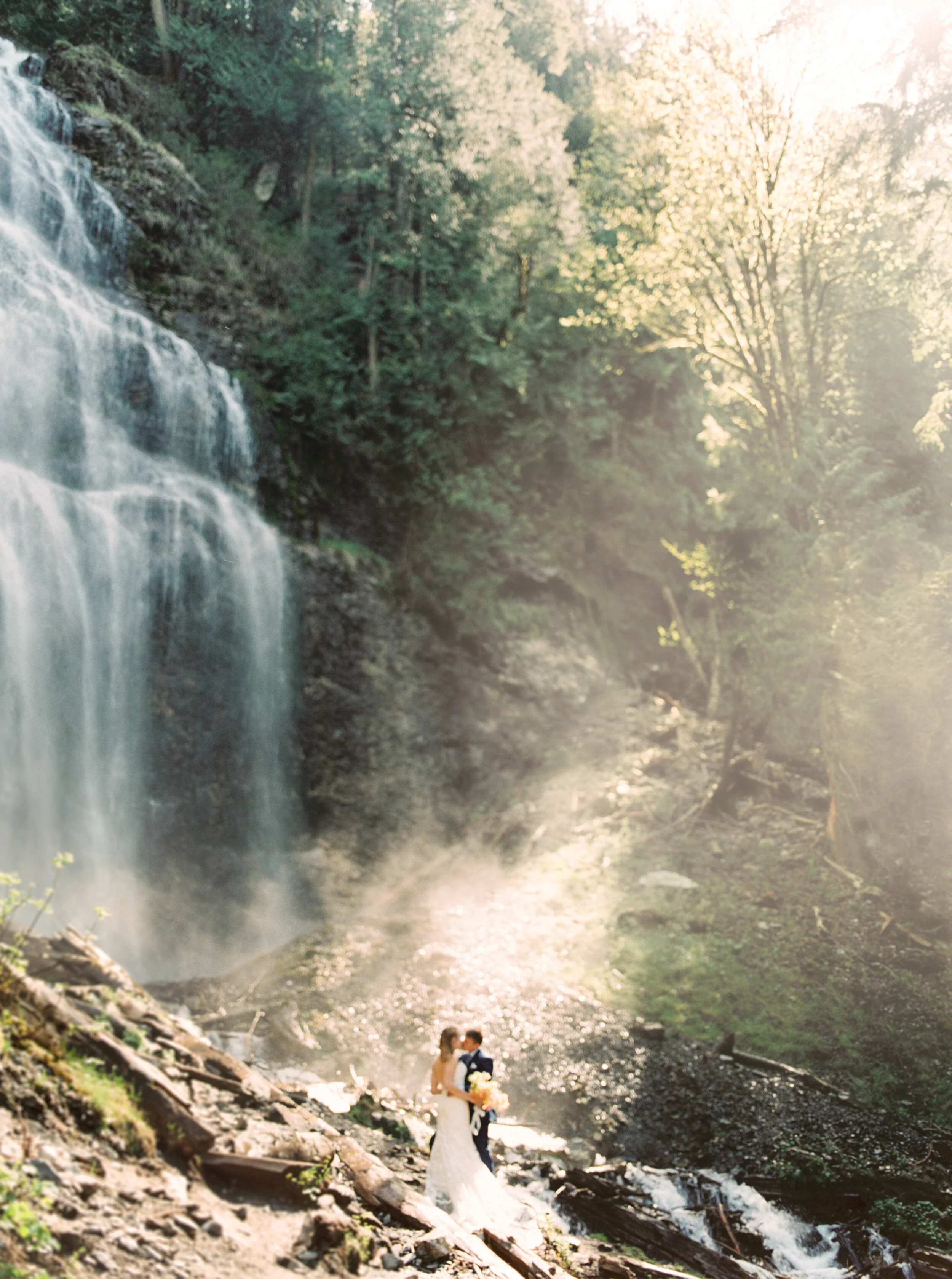 Stunning Elopement-style wedding Featuring Waterfall Kisses & Helicopter Adventures // Kathryn and Richard - on the Bronte Bride Blog