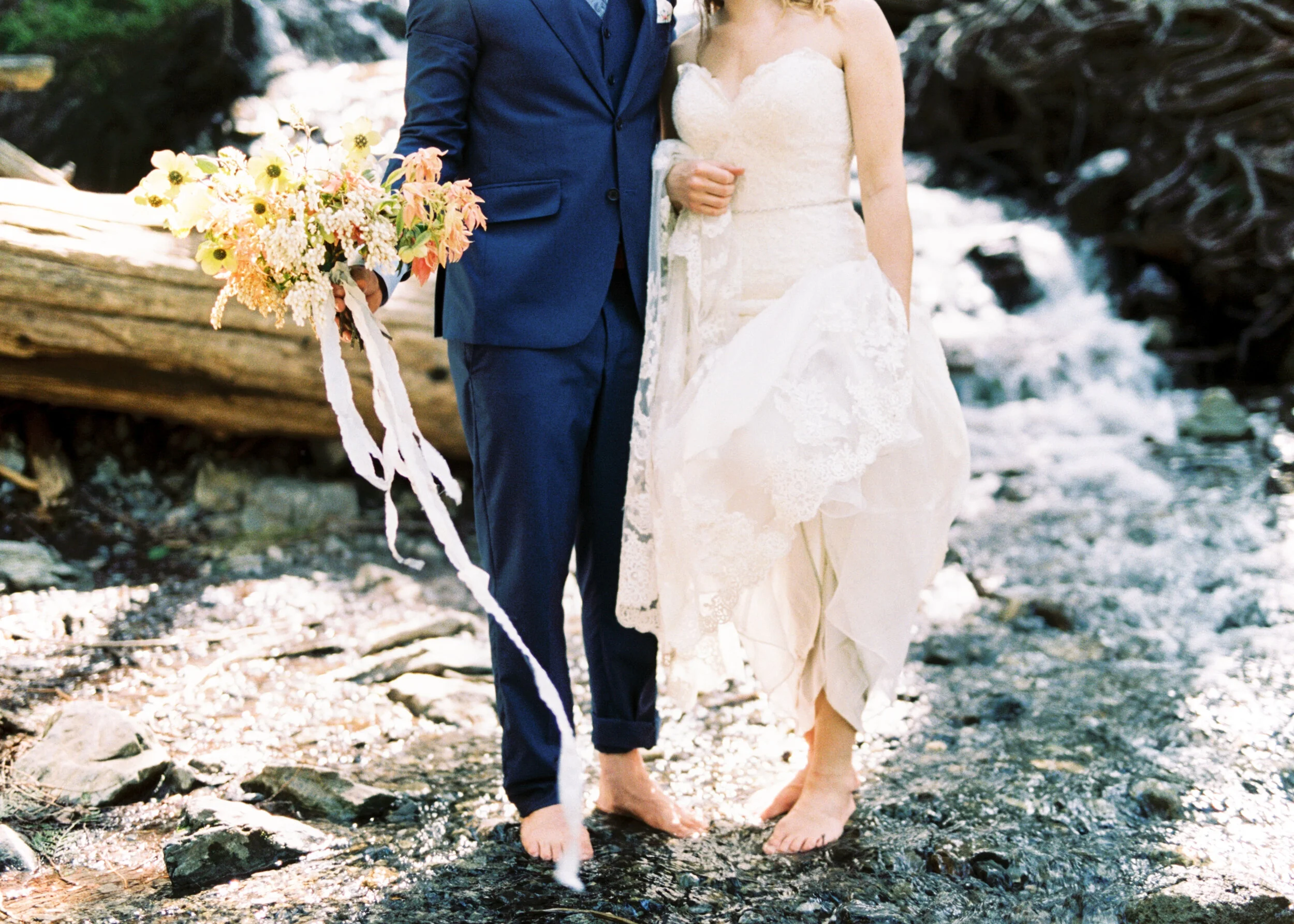 Stunning Elopement-style wedding Featuring Waterfall Kisses & Helicopter Adventures // Kathryn and Richard - on the Bronte Bride Blog