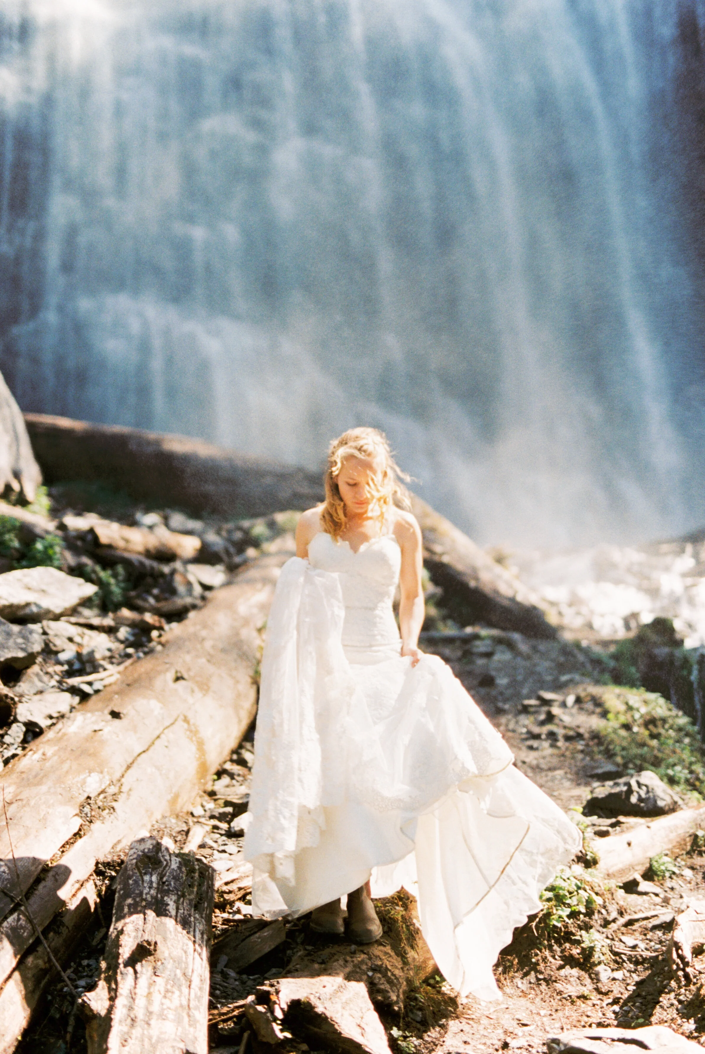 Stunning Elopement-style wedding Featuring Waterfall Kisses & Helicopter Adventures // Kathryn and Richard - on the Bronte Bride Blog