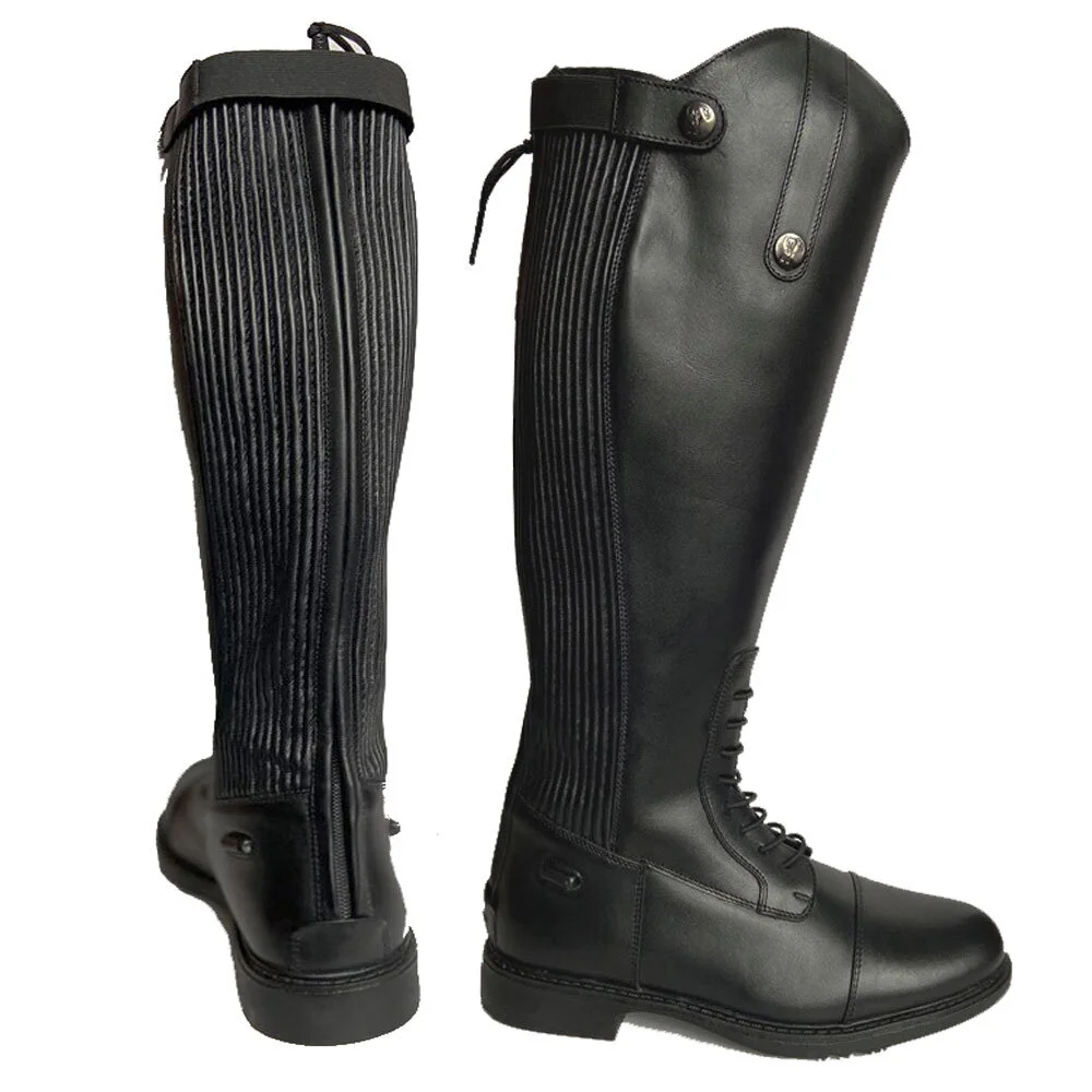 black field boots