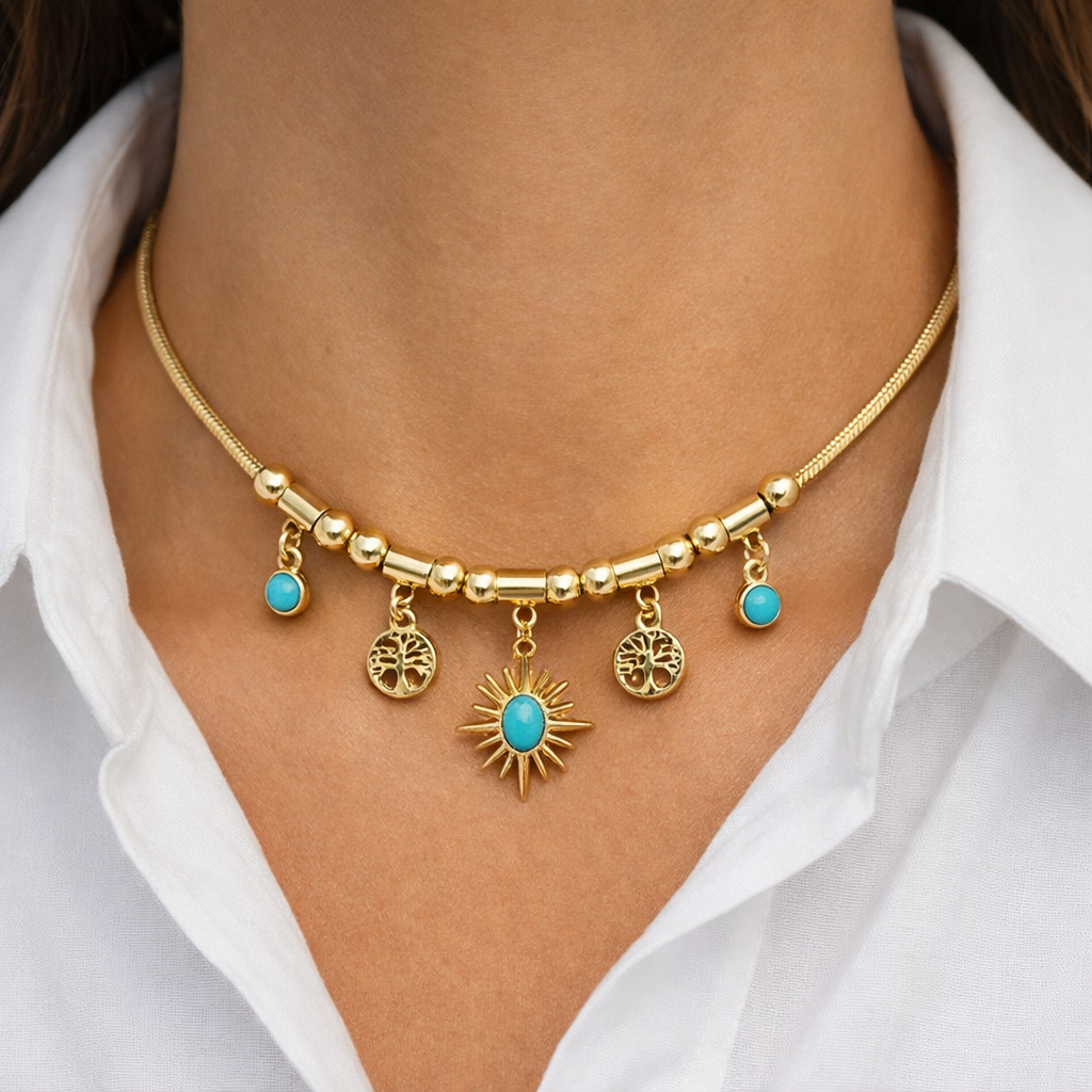 CYAN NECKLACE